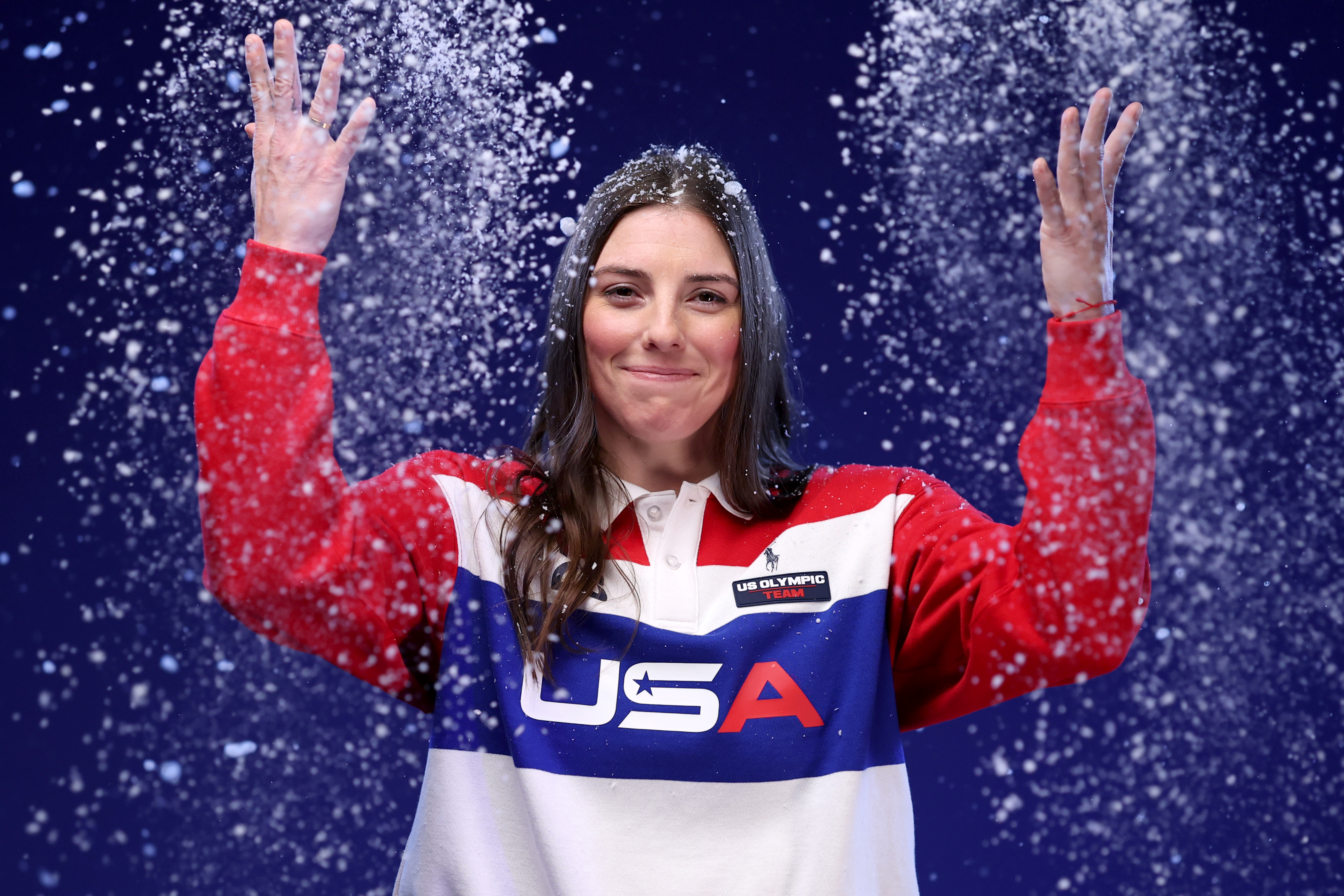 Hilary Knight poses for a portrait during the Team USA Media Summit ahead of the Milano Cortina 2026 Winter Olympic Games on October 29, 2025 in New York City | Source: Getty Images