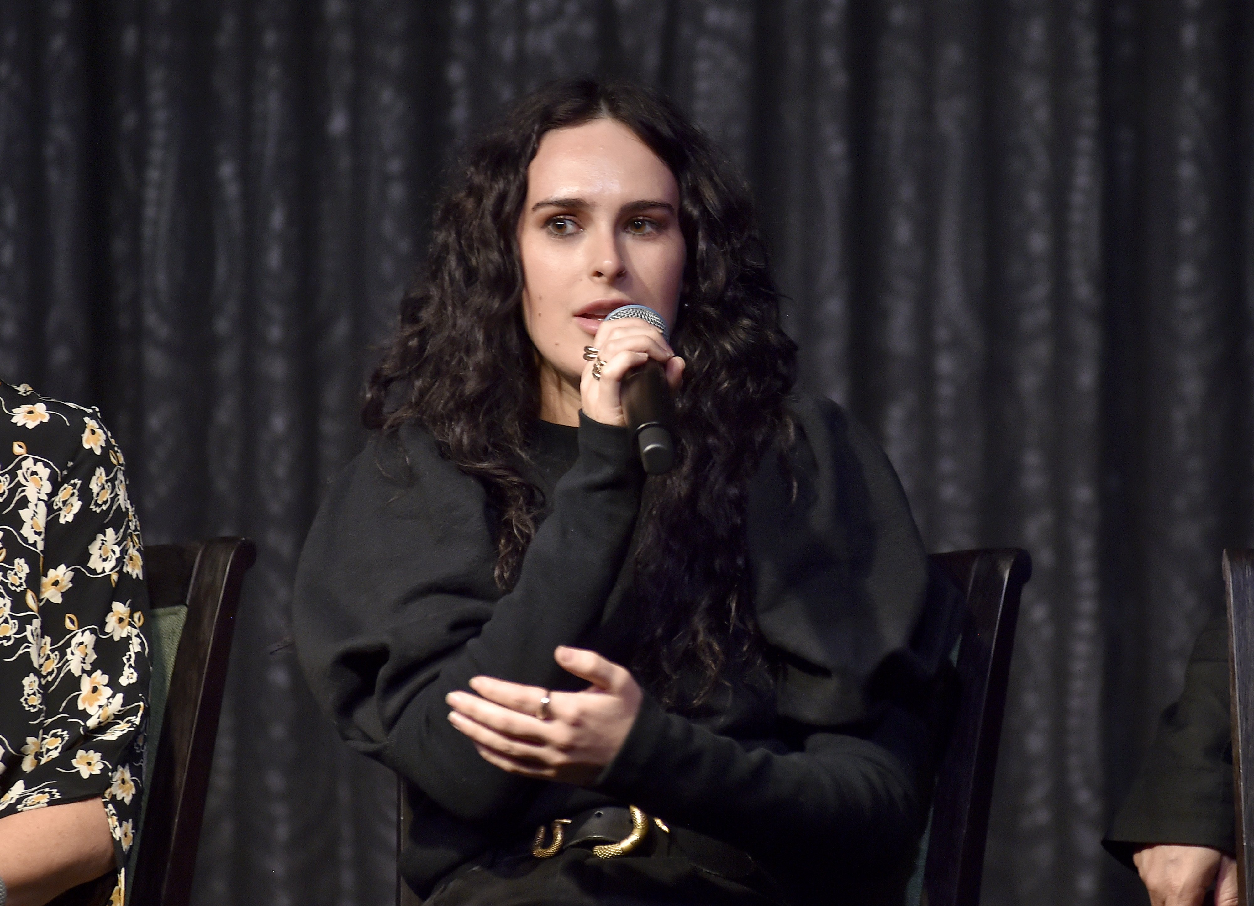 Rumor Willis speaks onstage as Cuyana x RAD Host Panel and Dinner in Honor of Future Coalition at The H Club Los Angeles on October 30, 2019 in Los Angeles, California | Photo: Getty Images