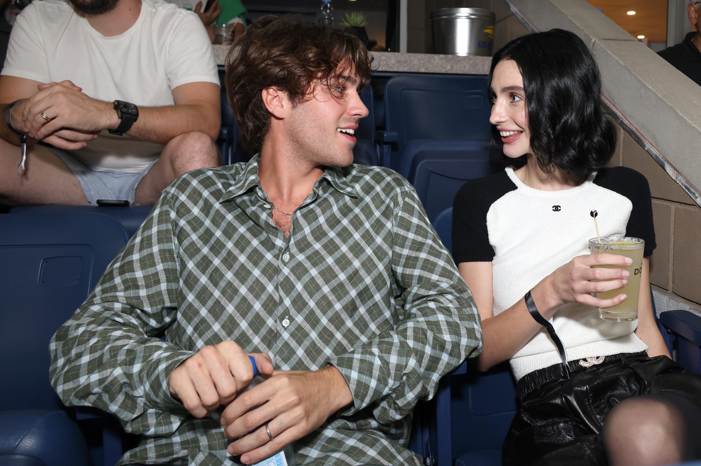 Louis Thornton-Allan and his wife at the US Open at USTA Billie Jean King National Tennis Center on September 6, 2023, in New York City | Source: Getty Images