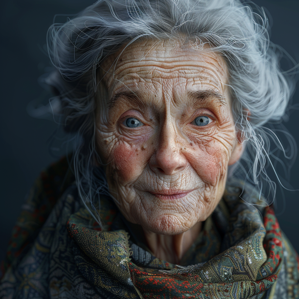 A smiling old woman | Source: Midjourney