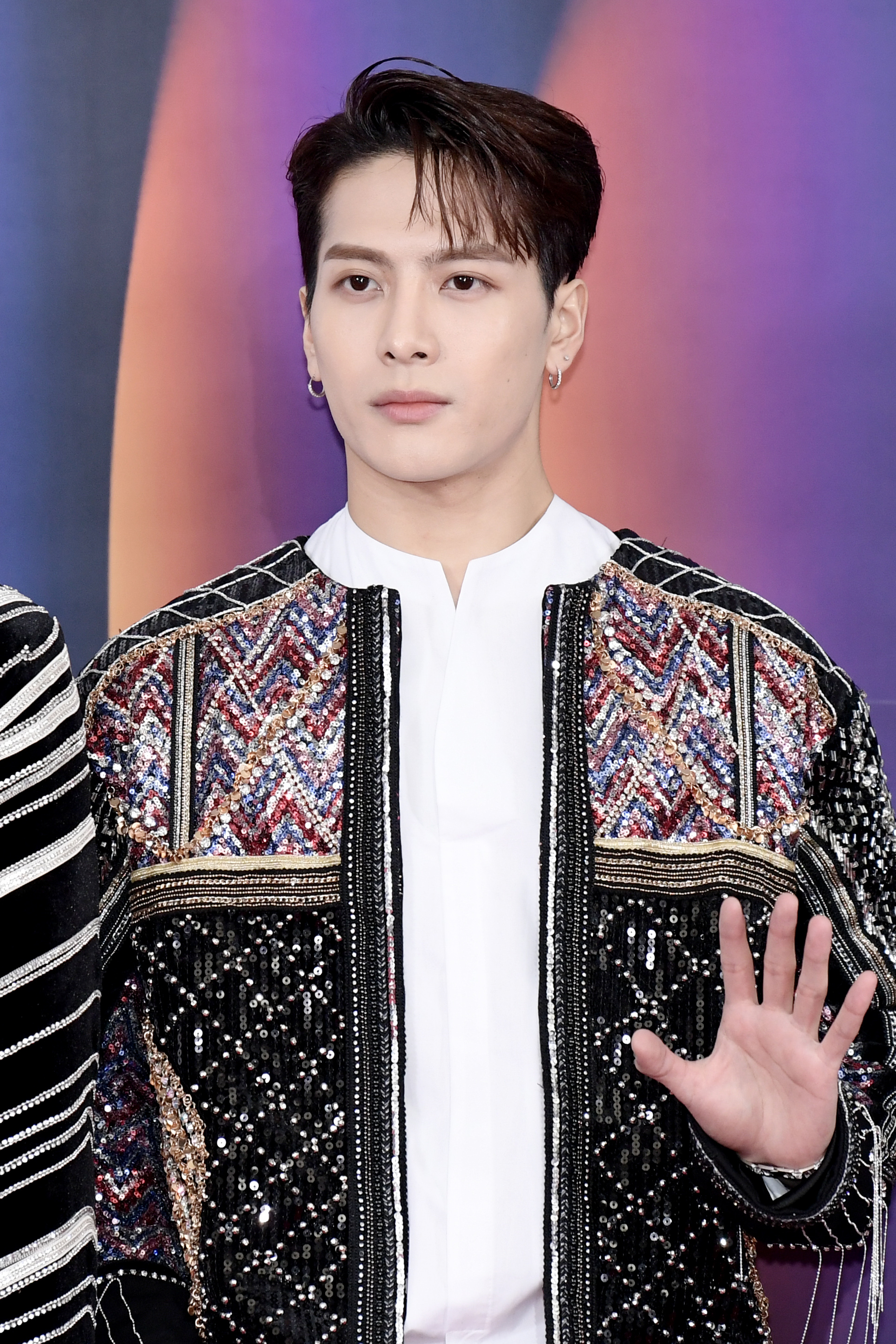 Jackson Wang at the 2019 SBS Gayo Daejeon Photocall on December 25, 2019, in Seoul, South Korea | Source: Getty Images