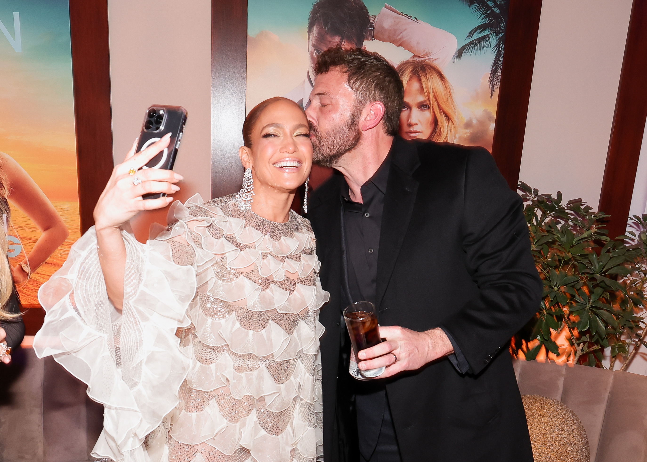 Jennifer Lopez and Ben Affleck at the premiere of "Shotgun Wedding" held at TCL Chinese Theatre on January 18, 2023 in Los Angeles, California | Source: Getty Images