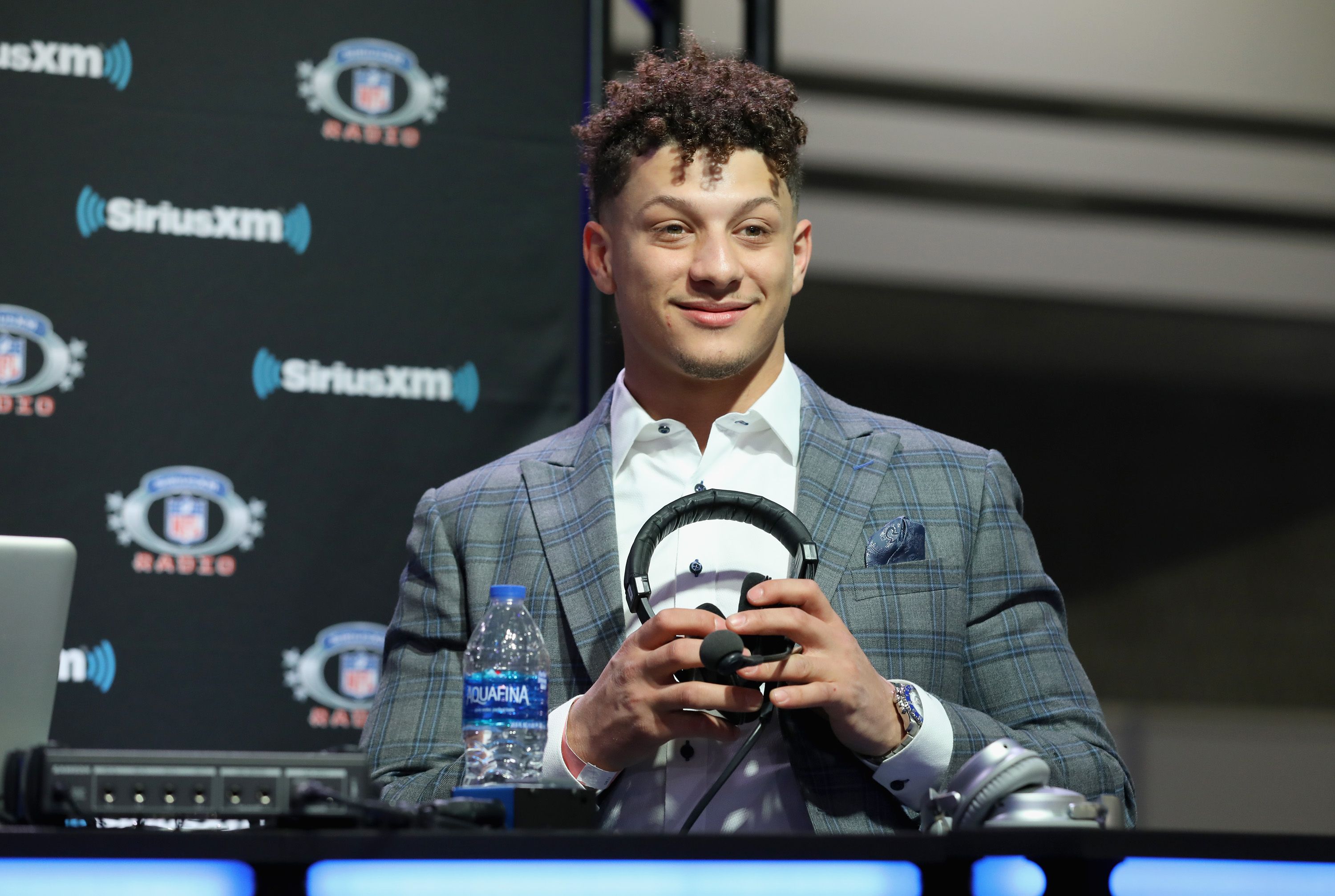 Patrick Mahomes II at SiriusXM at Super Bowl LIII Radio Row on February 01, 2019 | Photo: Getty Images