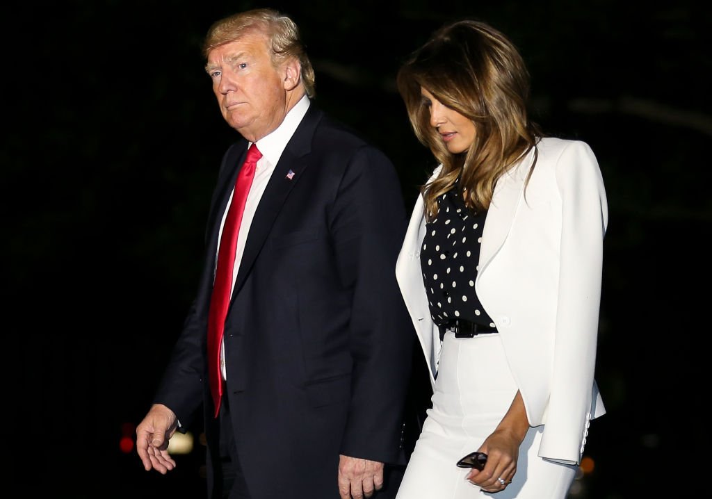 President Donald Trump and First Lady Melania Trump walk to the White House | Photo:Getty Images