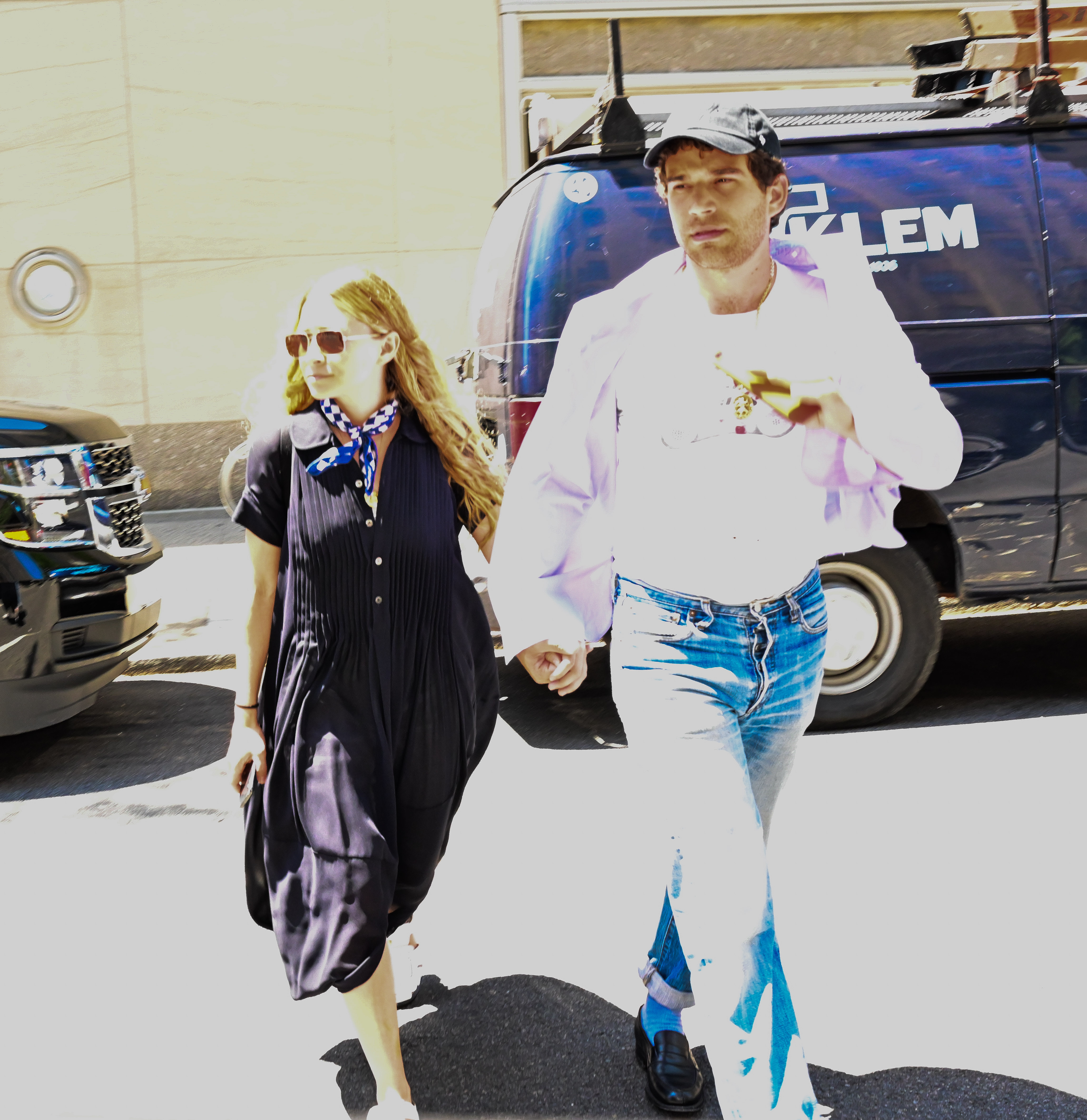 Ashley Olsen and Louis Eisner seen on the streets of Manhattan on July 1, 2019, in New York City | Source: Getty Images