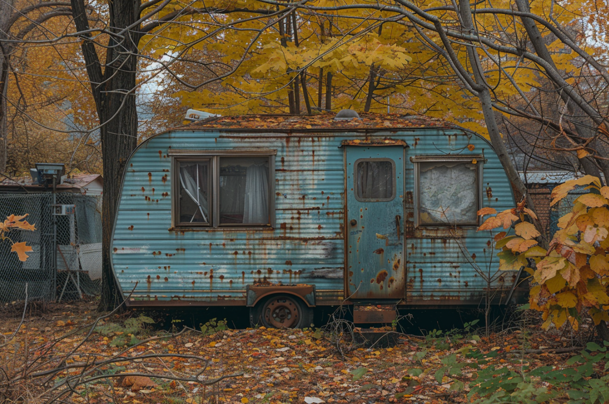 A trailer in a trailer park | Source: Midjourney