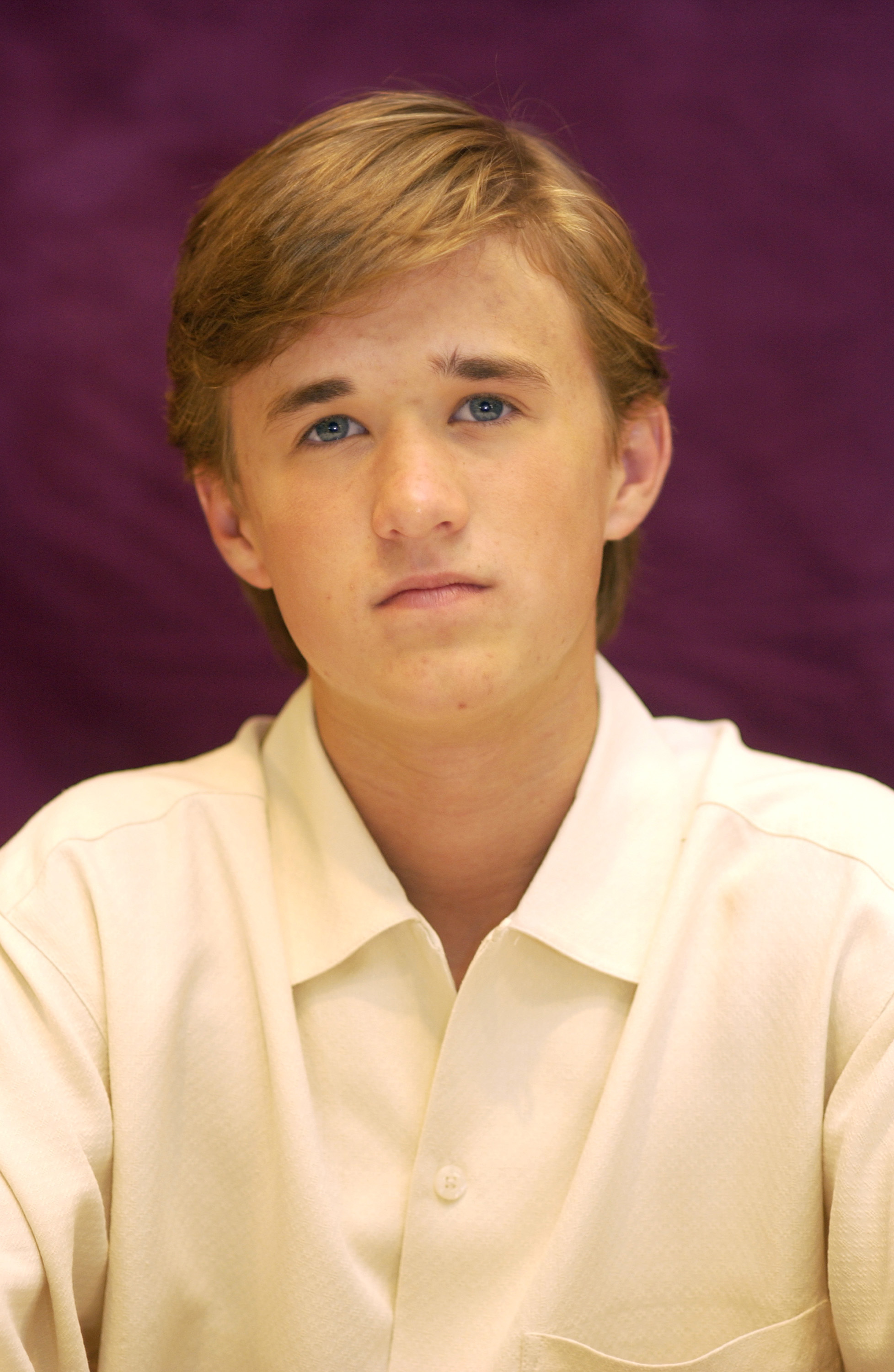 Haley Osment during "Secondhand Lions" press conference at The Four Seasons Hotel on August 10, 2003 in Beverly Hills, California. | Source: Getty Images