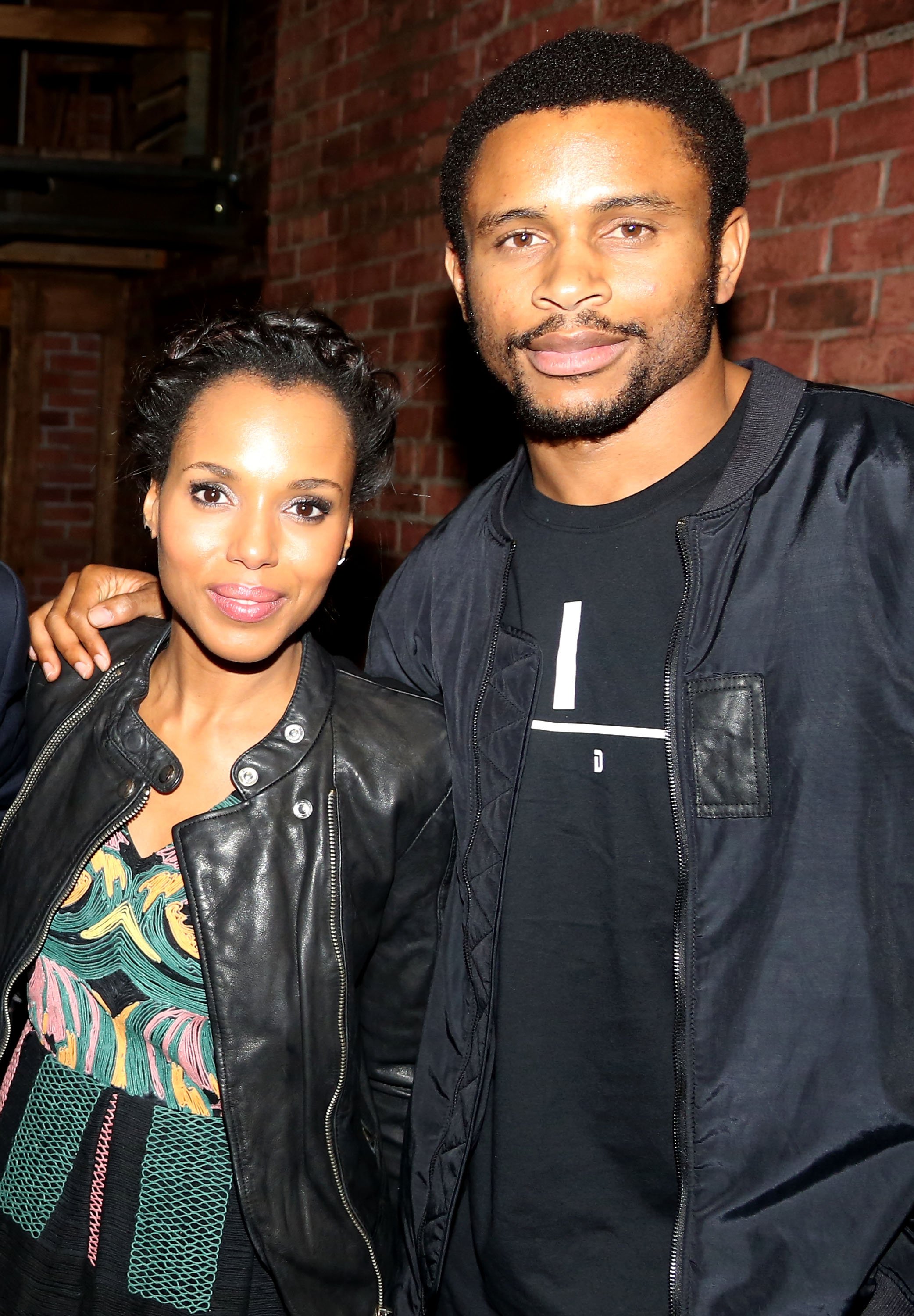 Kerry Washington and husband Nnamdi Asomugha at The Richard Rogers Theater on October 1, 2015, in New York City. | Source: Getty Images