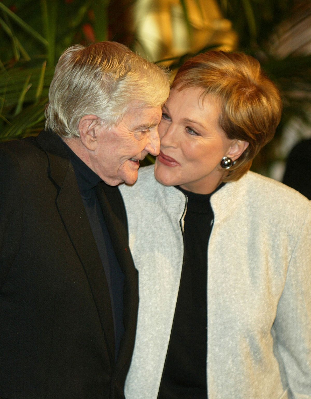 Blake Edwards and Julie Andrews at the Academy of Motion Pictures Arts and Sciences 23rd Annual Nominees Luncheon on February 9, 2004, in Beverly Hills, California. | Source: Kevin Winter/Getty Images