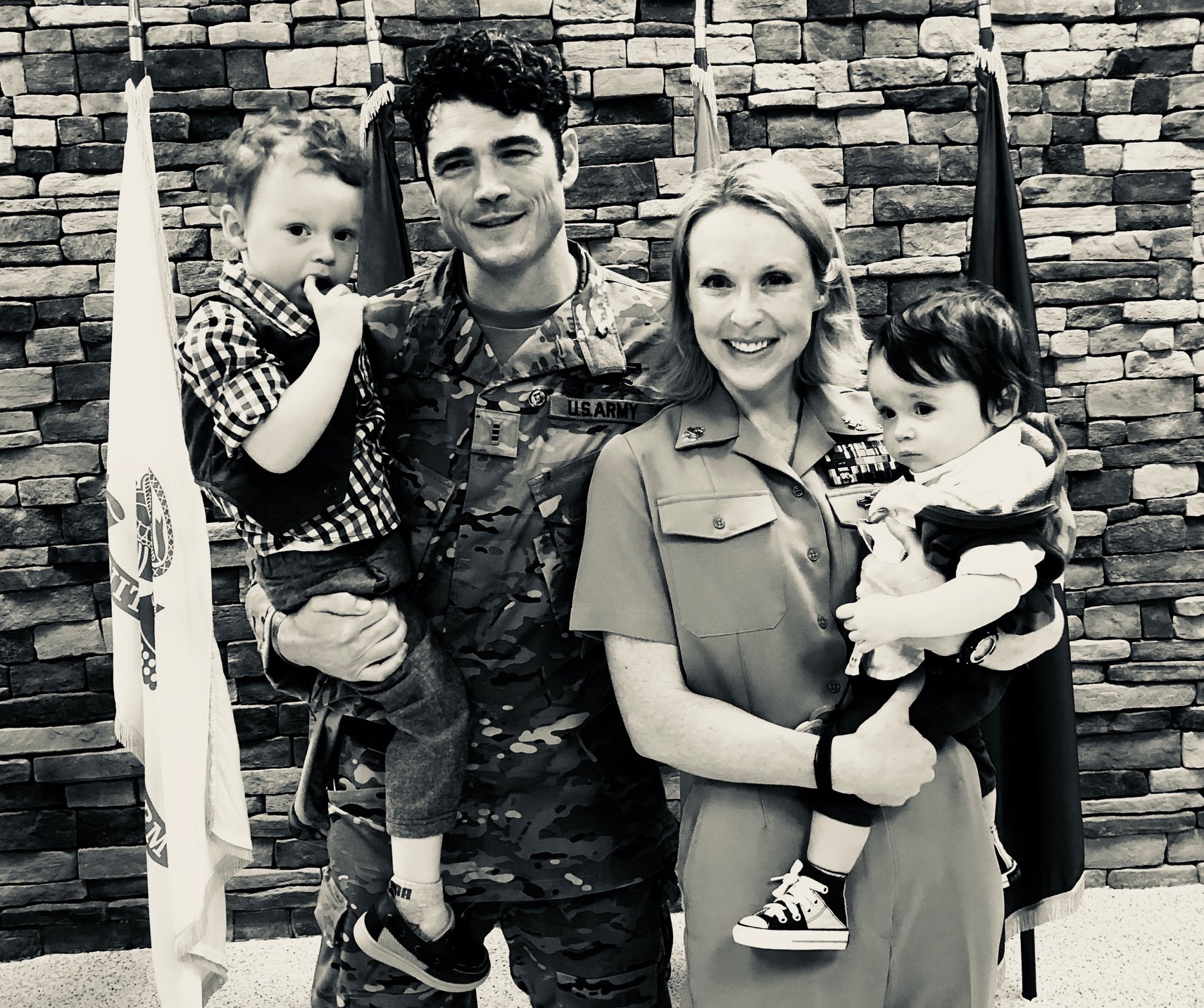 Joe and Shannon Kent pictured with their sons, from a post dated January 2020 | Source: Facebook/WarriorFoundation