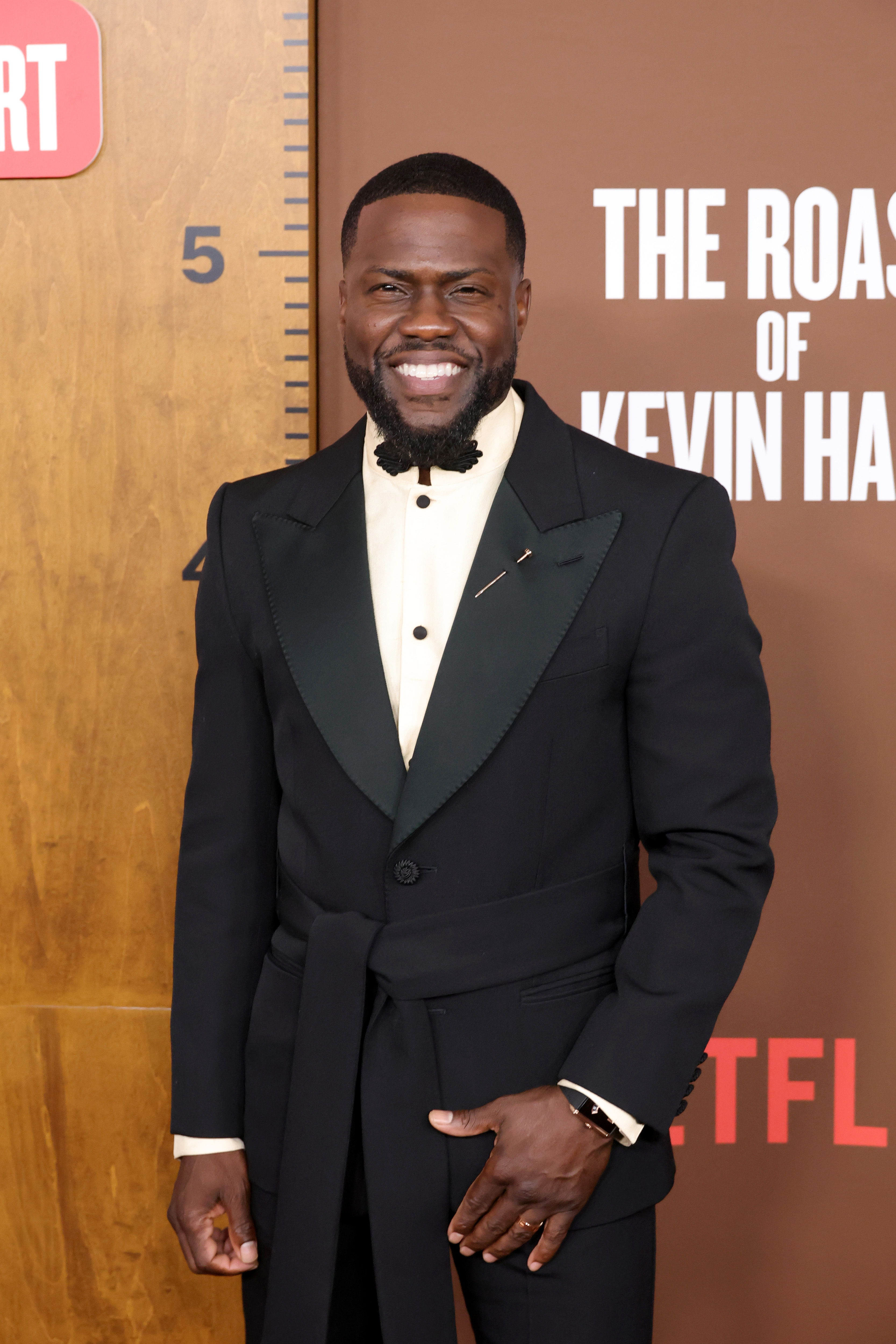 Kevin Hart attends "The Roast of Kevin Hart" red carpet during Netflix Is A Joke Fest on May 10, 2026 | Source: Getty Images