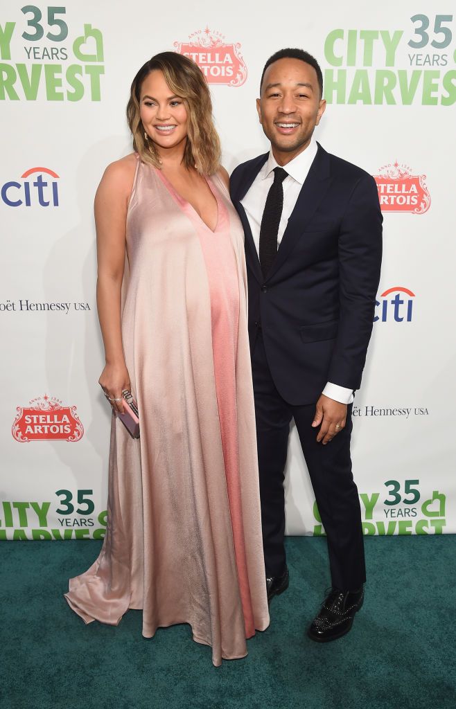 Chrissy Teigen and John Legend at City Harvest's 35th Anniversary Gala at Cipriani 42nd Street on April 24, 2018 in New York City. | Photo: Getty Images