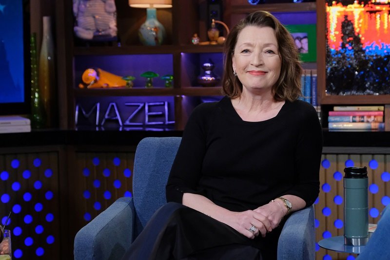 Lesley Manville on the set of "Watch What Happens Live With Andy Cohen" in February 2020 | Photo: Getty Images