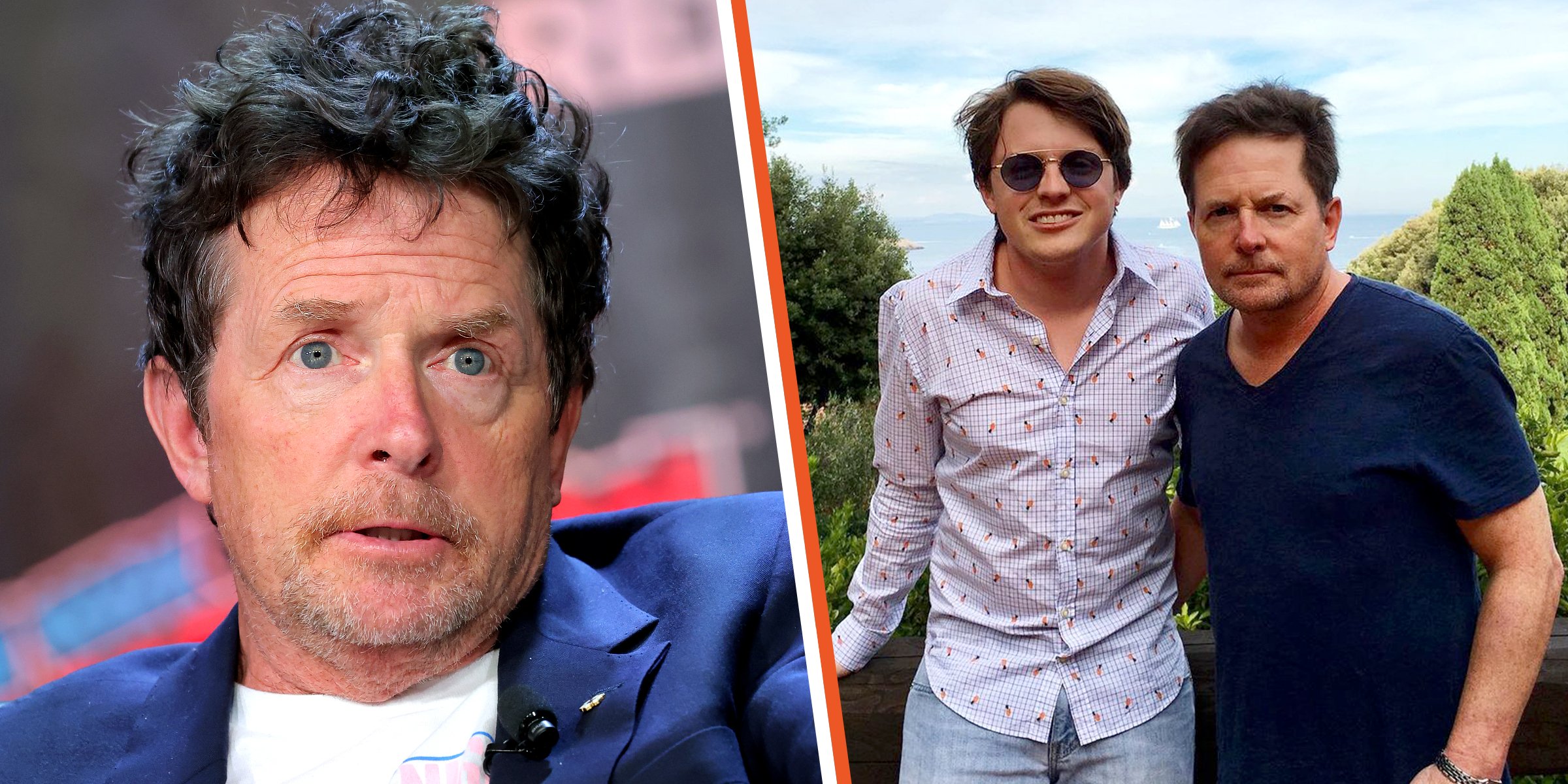 Michael J. Fox, 2022 | Sam Fox and Michael J. Fox, 2020 | Source: Instagram.com/palekidd | Getty Images