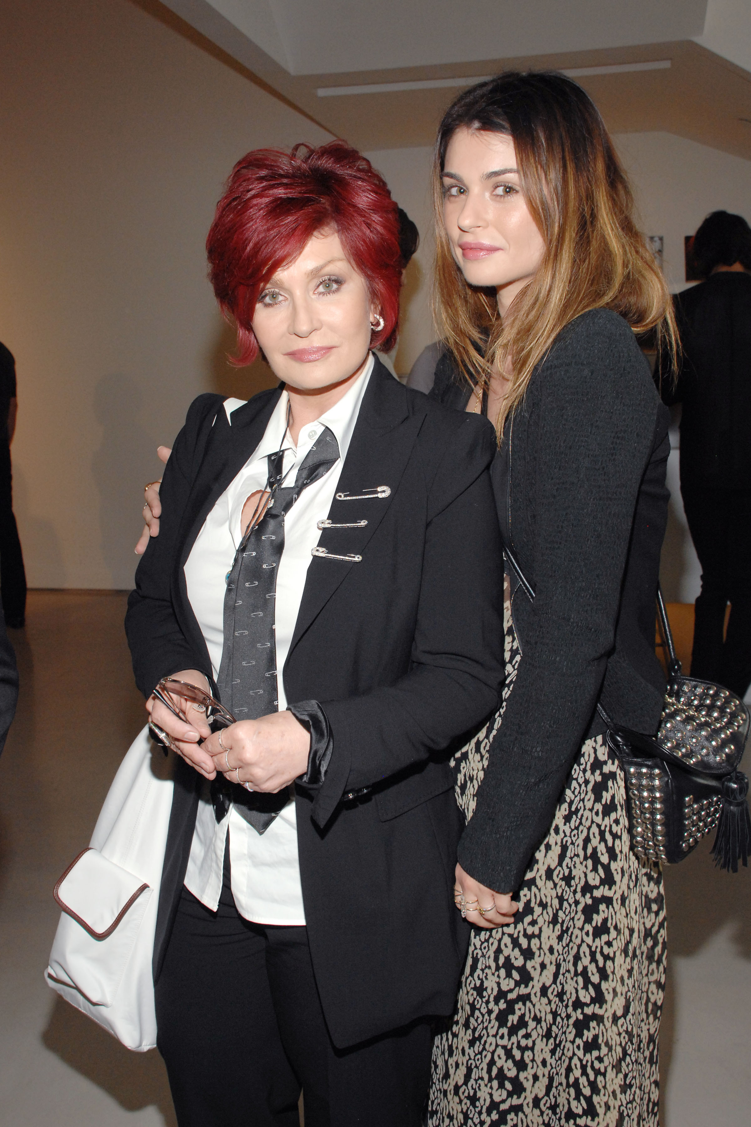 Sharon and Aimee Osbourne attend PRISM : Andy Warhol Black & White on June 4, 2010 in West Hollywood, California | Source: Getty Images