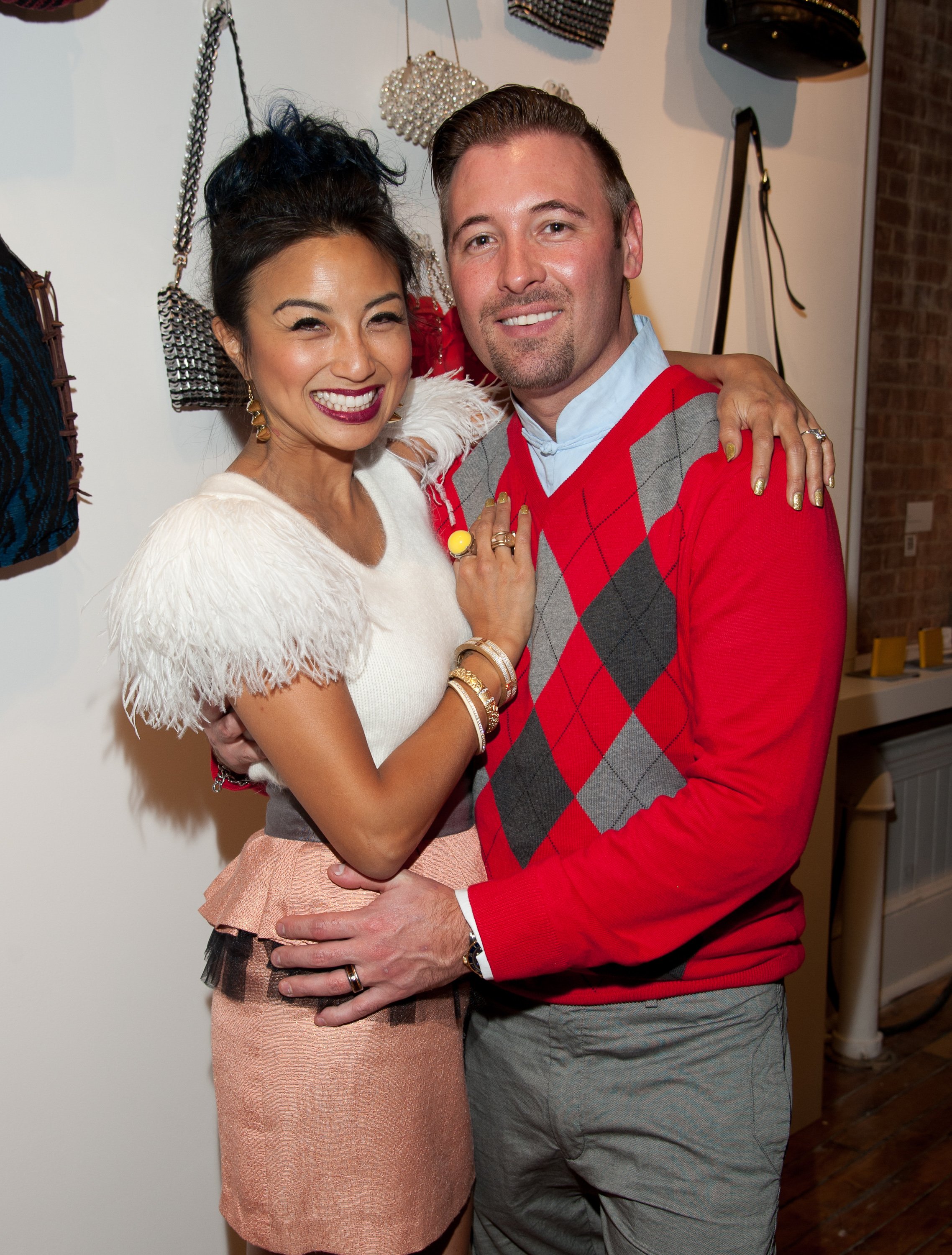 Jeannie Mai and Freddy Harteis posing for a picture on November 10, 2011, in New York City | Source: Getty Images 