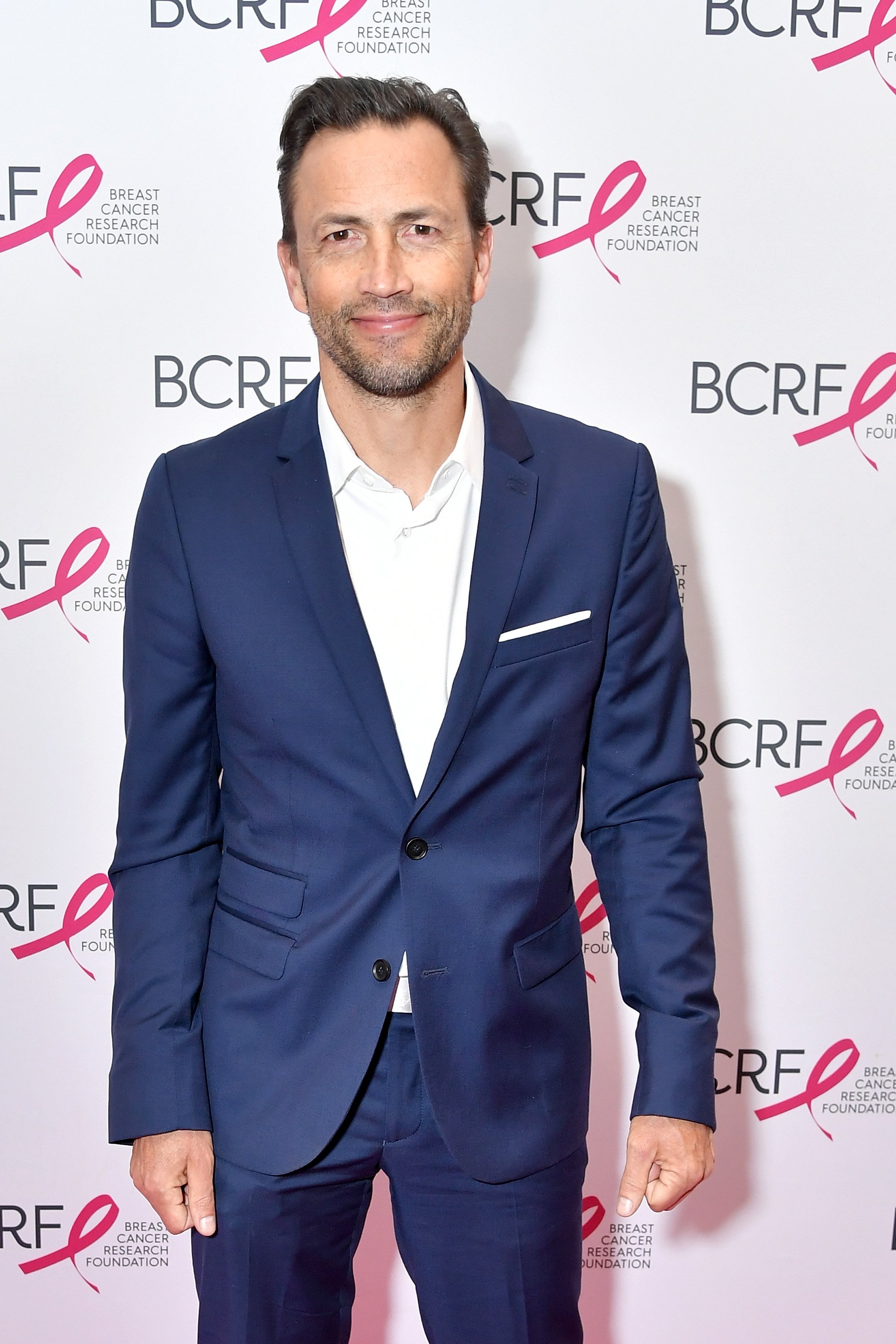 Andrew Shue attends the Breast Cancer Research Foundation (BCRF) New York Symposium & Awards Luncheon at New York Hilton Midtown at New York Hilton Midtown on October 25, 2018, in New York City. | Source: Getty Images.