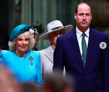 Queen Camilla and Prince Harry at the Commonwealth Day Service at Westminster Abbey posted on March 11, 2024 | Source: Instagram/theroyalfamily and princeandprincessofwales