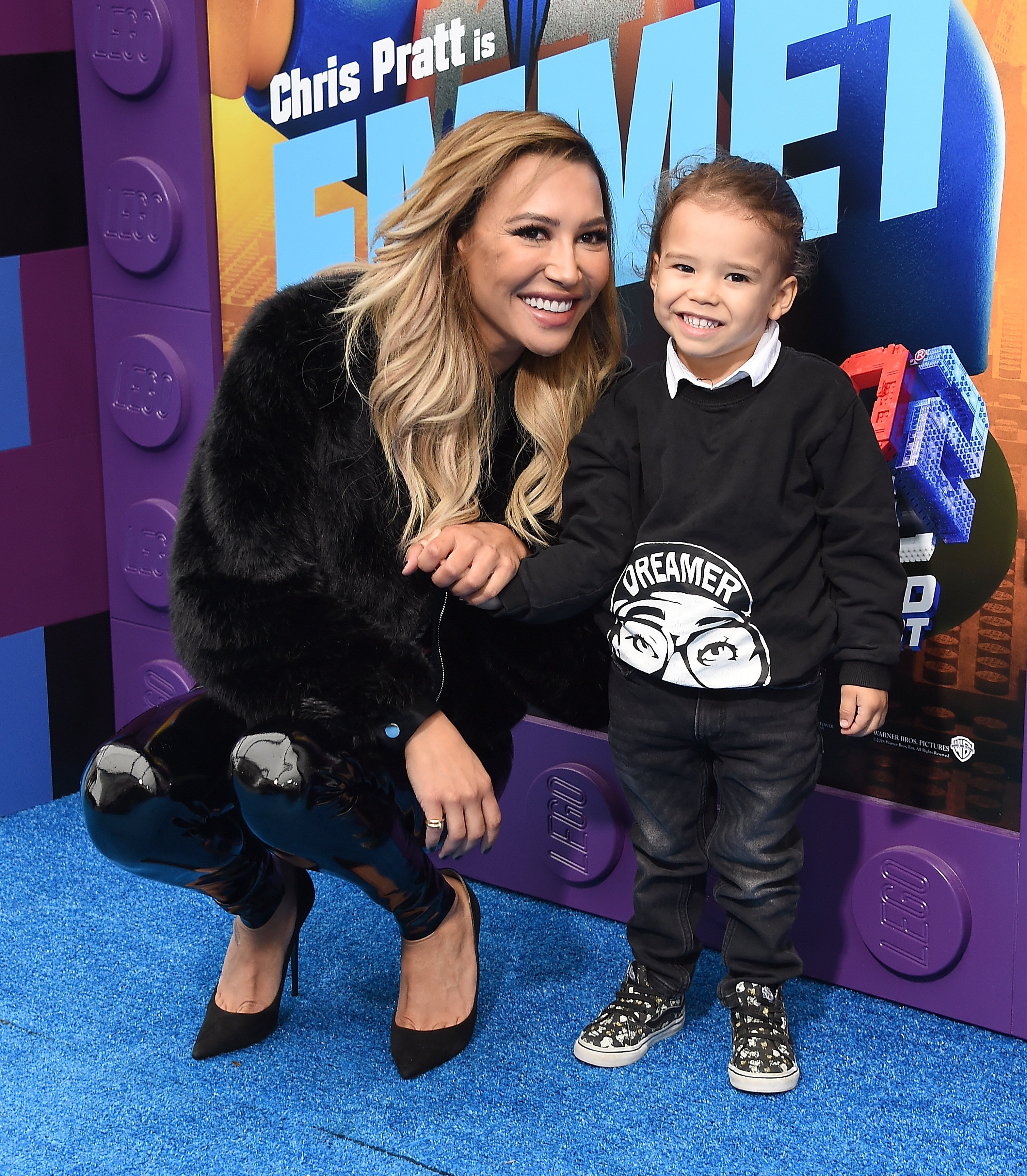 Naya Rivera and Josey Hollis attend the premiere of Warner Bros. Pictures' "The Lego Movie 2: The Second Part" on February 2, 201,9 in Westwood, California. | Source: Getty Images.