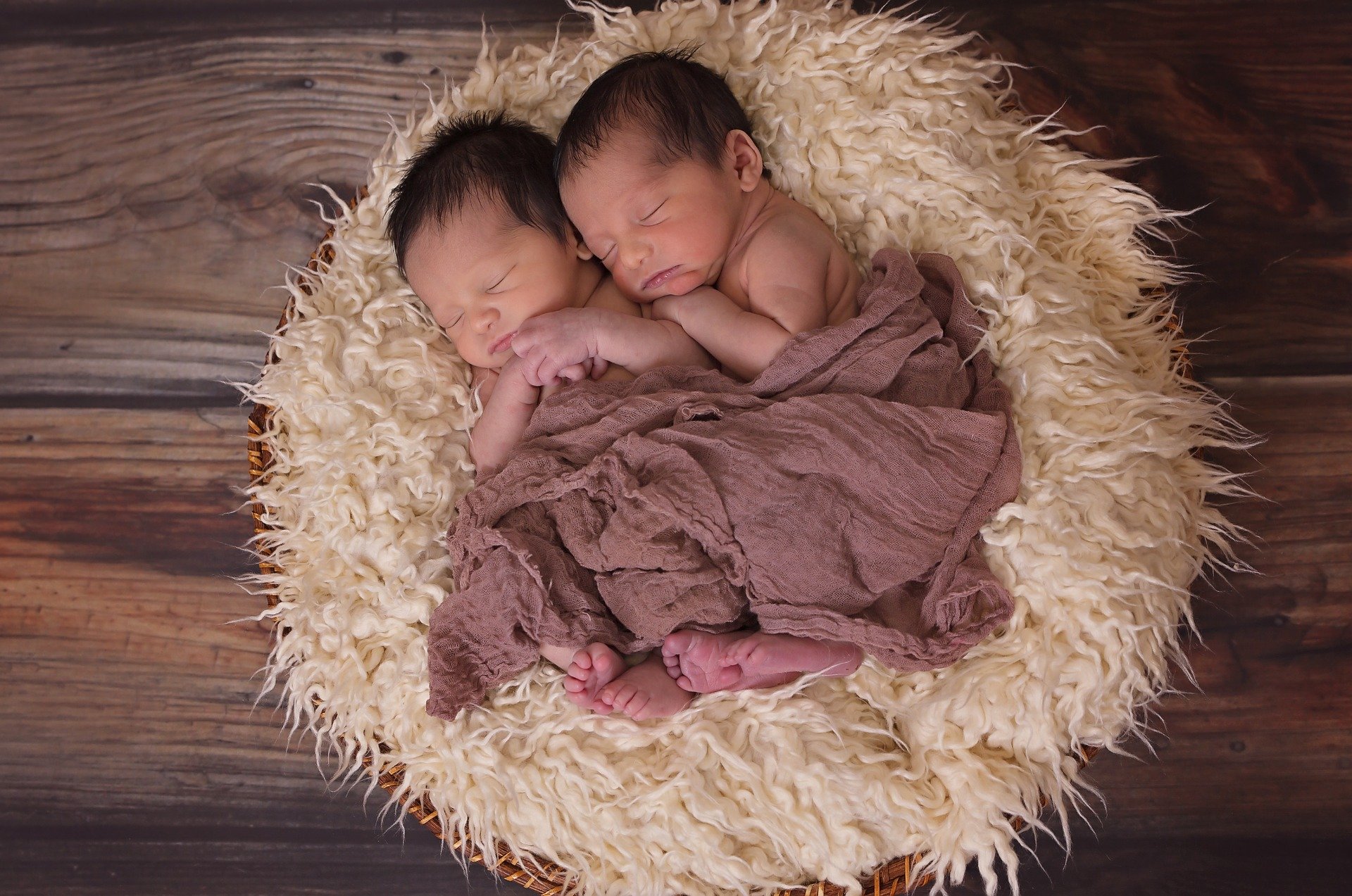 Pictured - An image of newborn twin baby boys sleeping | Source: Pixabay 