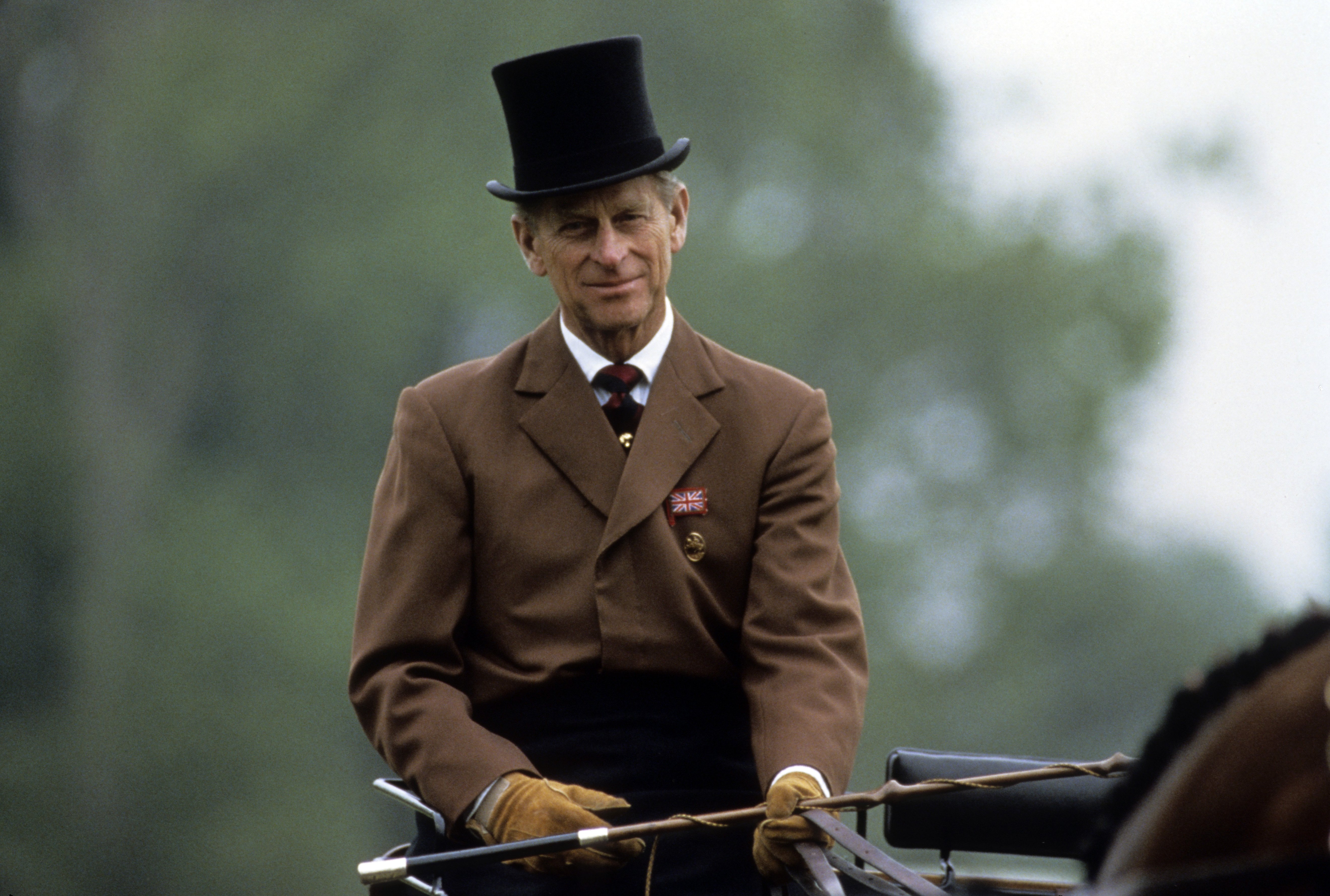 Prince Philip takes part in carriage driving at the Royal Windsor Horse Show on May 15, 1980 in Windsor, England | Photo: Getty Images