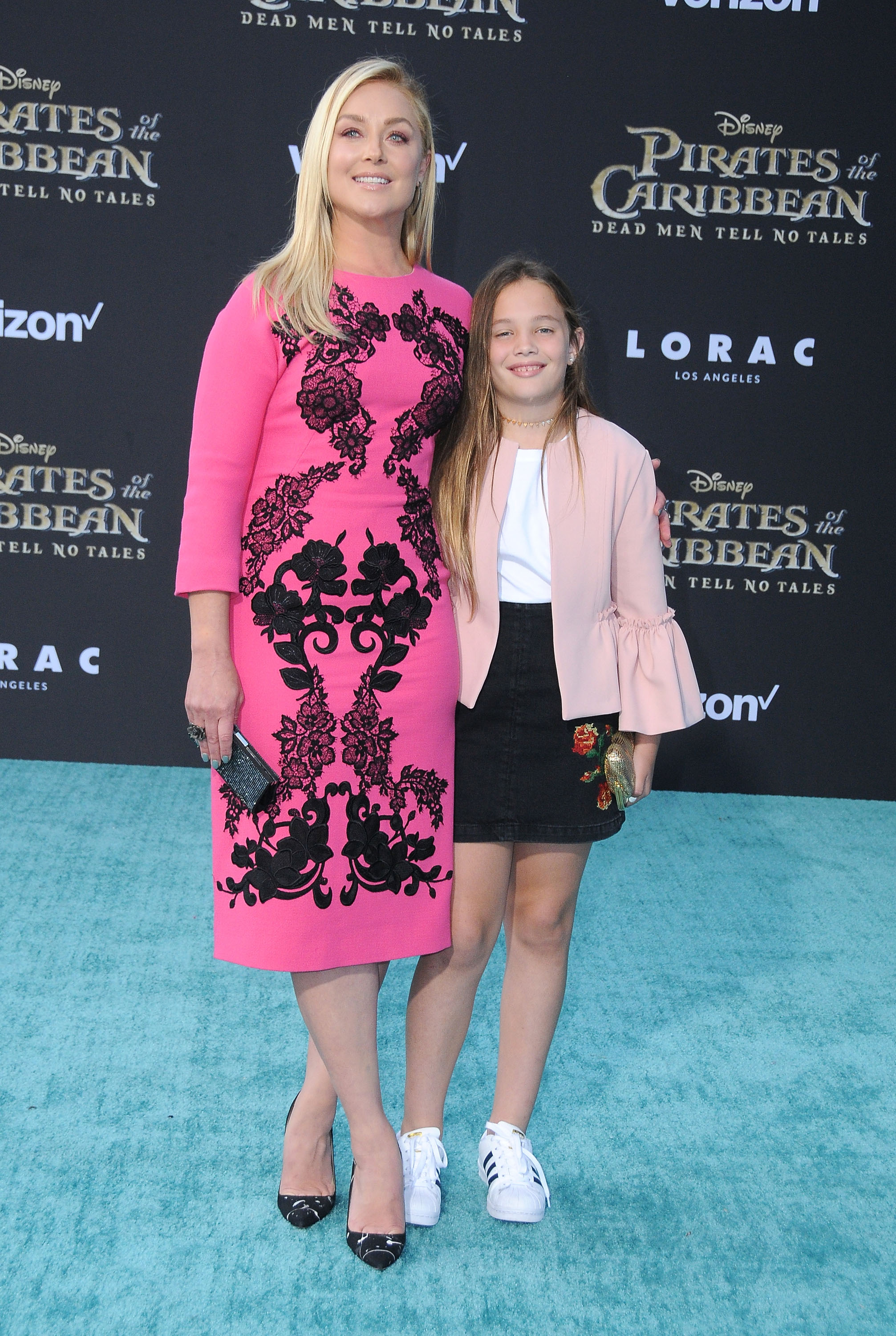 Actress Elisabeth Rohm and daughter Easton attend the premiere of Disney's 'Pirates Of The Caribbean: Dead Men Tell No Tales' at Dolby Theatre on May 18, 2017 in Hollywood, California. | Source: Getty Images