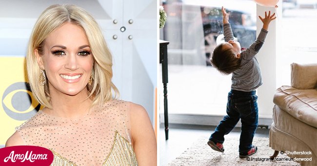 Carrie Underwood's husband shared a new photo of their son and he is not a baby anymore