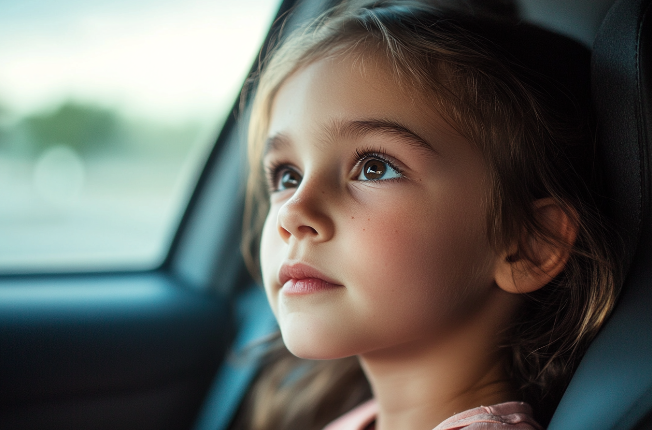 A girl in a car | Source: Midjourney