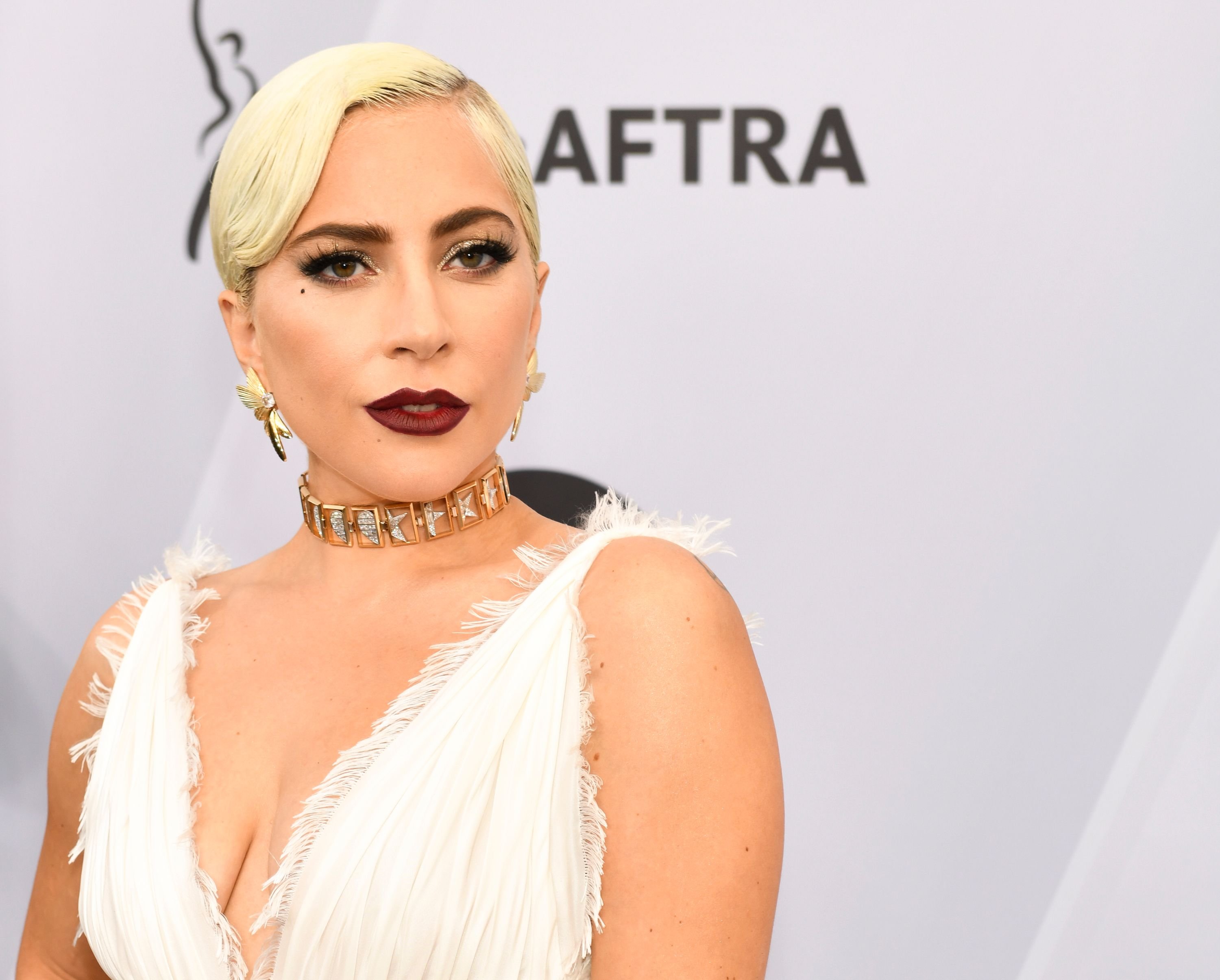 Lady Gaga at the 25th Annual Screen Actors Guild Awards at The Shrine Auditorium on January 27, 2019 in Los Angeles, California. | Photo: Getty Images