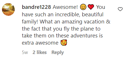 Comments from John Travolta Instagram post of his vacation. |  Source: Instagram.com/John Travolta