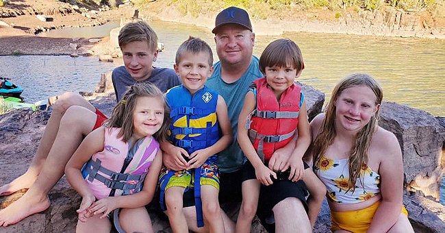 Darryl Anderson pictured with his children. | Photo: facebook.com/PeanutAndersen 