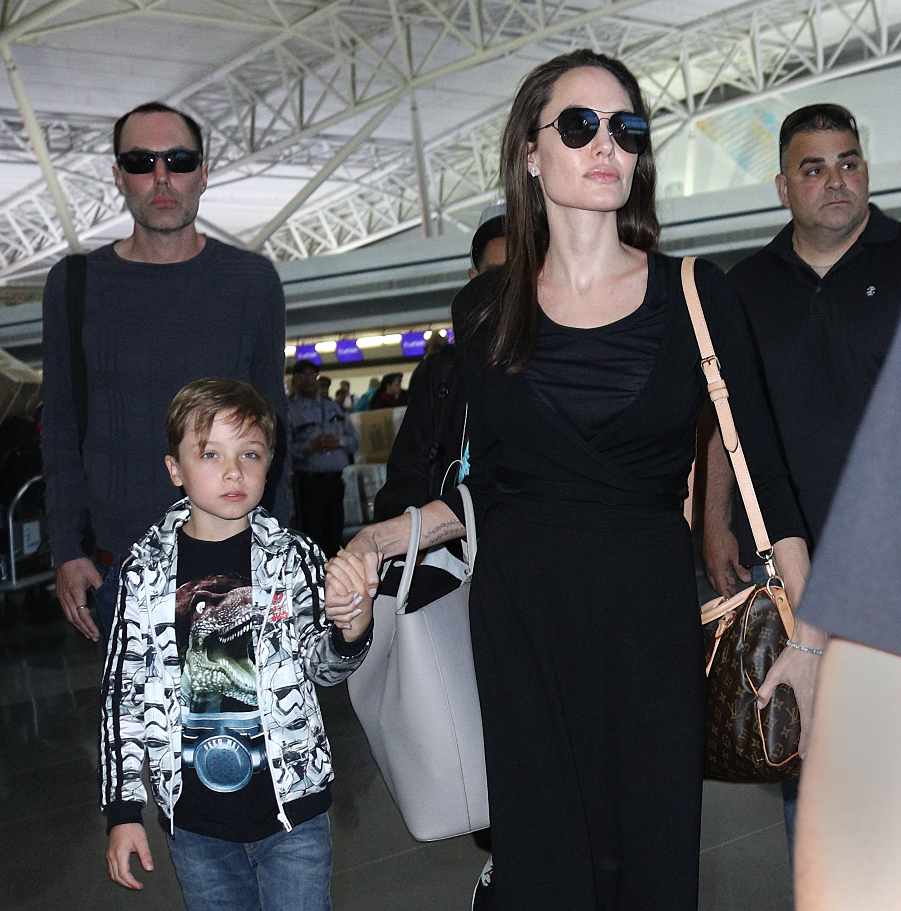 James Haven has long spoken about feeling protective of Angelina Jolie and her six children, including Knox. In 2023, he said his involvement began with "the protection of her and her children, my nieces and nephews." | Source: Getty Images