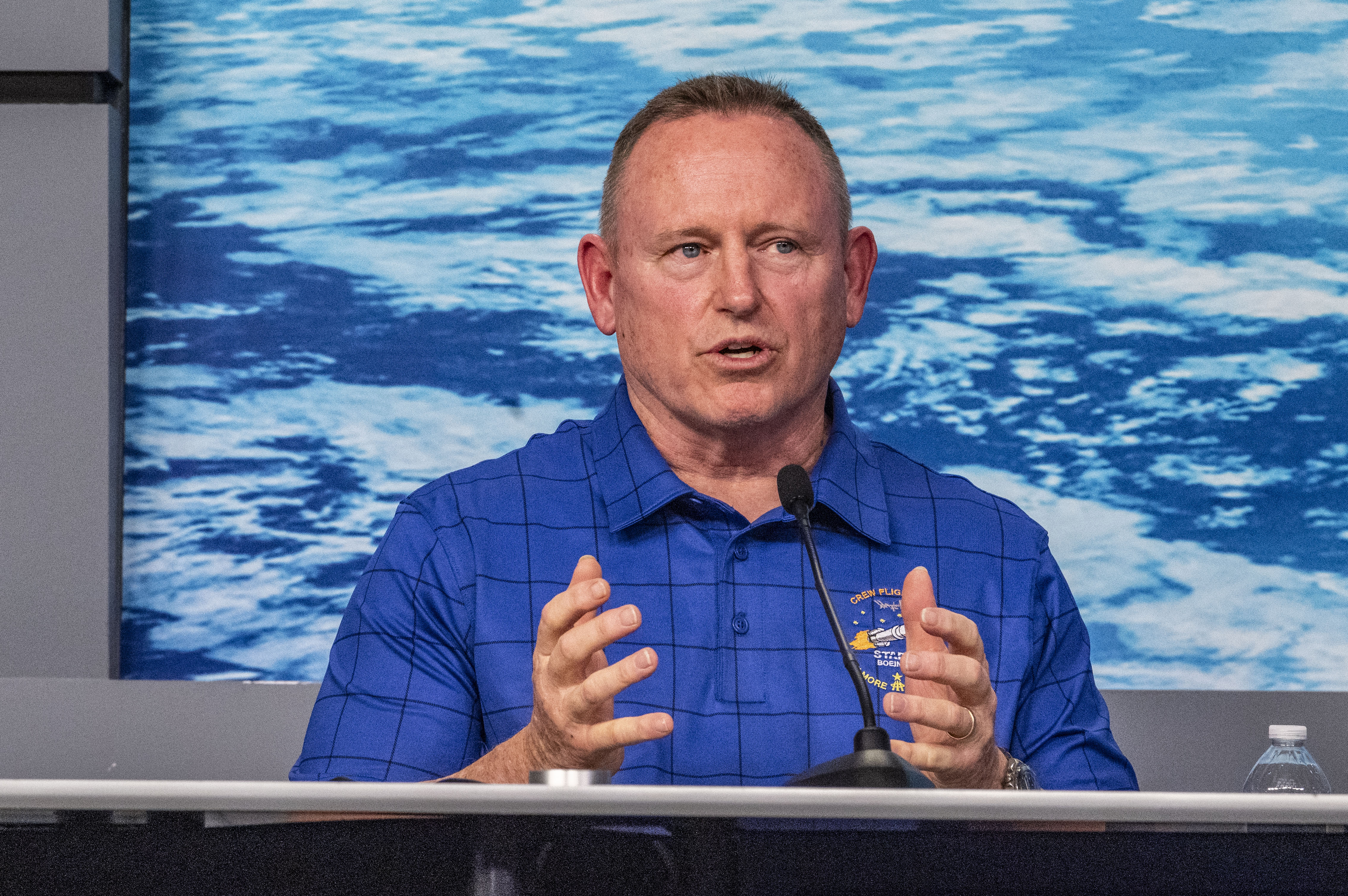 Barry "Butch" Wilmore responds to questions during a media briefing on March 22, 2025 | Source: Getty Images