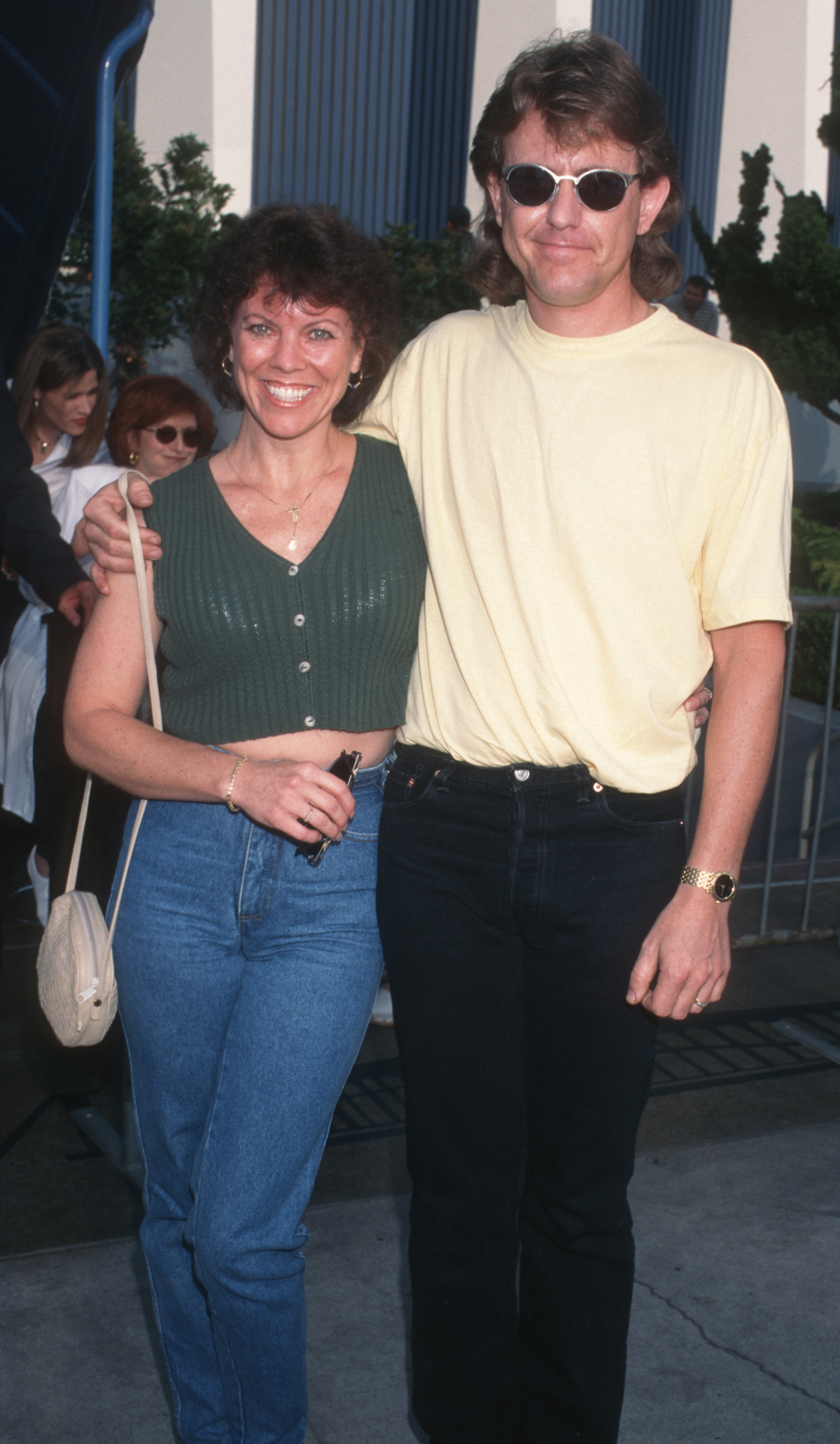 Erin Moran and Steve Fleischman at the Ringling Brothers Circus Variety Club Children's Benefit on August 7, 1997 | Source: Getty Images