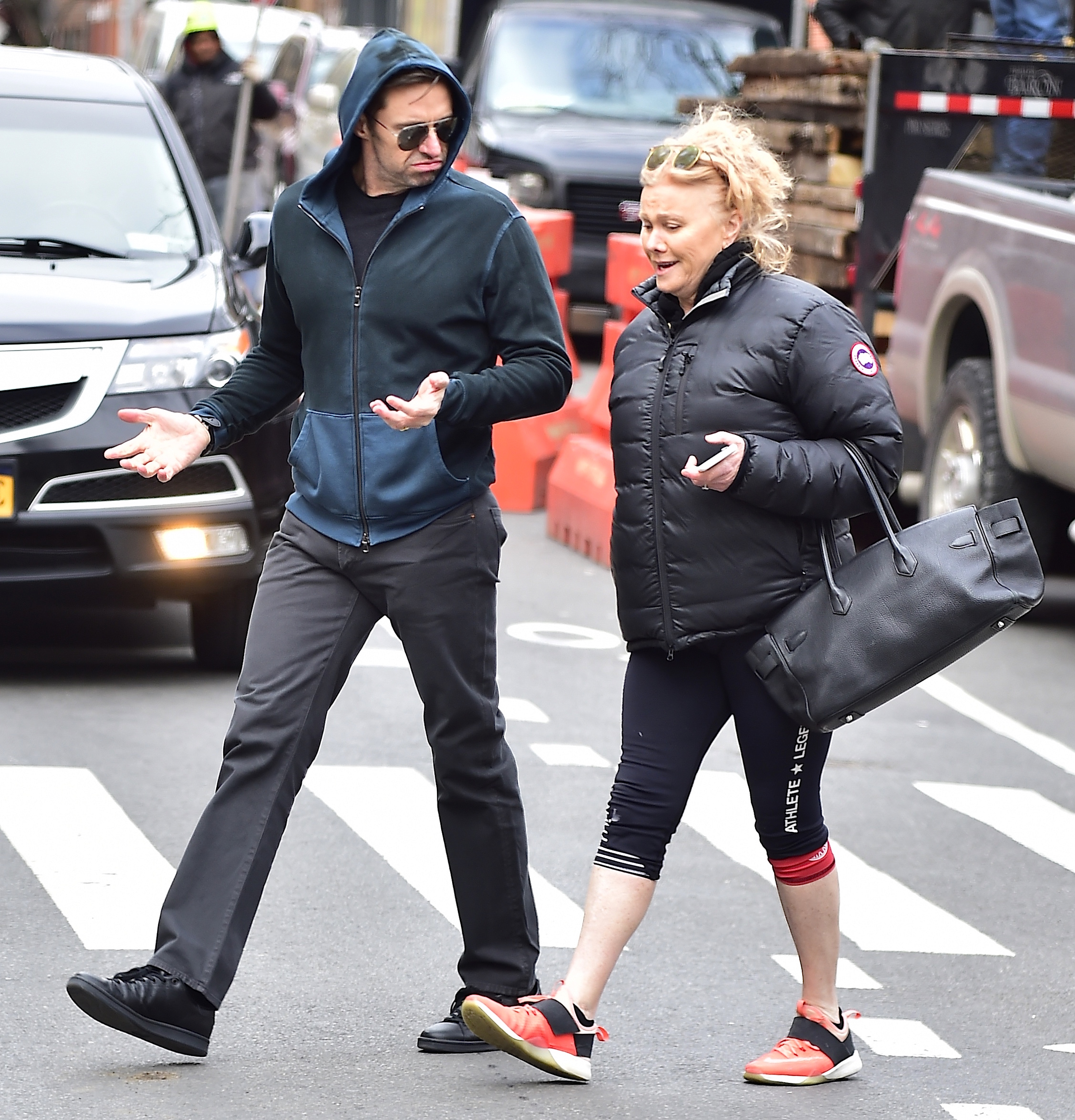 Hugh Jackman and Deborra-Lee Furness spotted in New York City, 2018 | Source: Getty Images