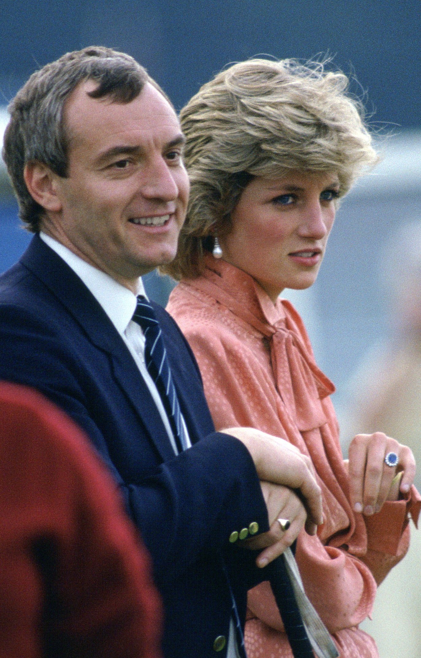  Diana, Princess Of Wales, with her police bodyguard, Barry Mannakee, while watching a match at Guards Polo Club, Smiths Lawn, Windsor. | Source: Getty Images