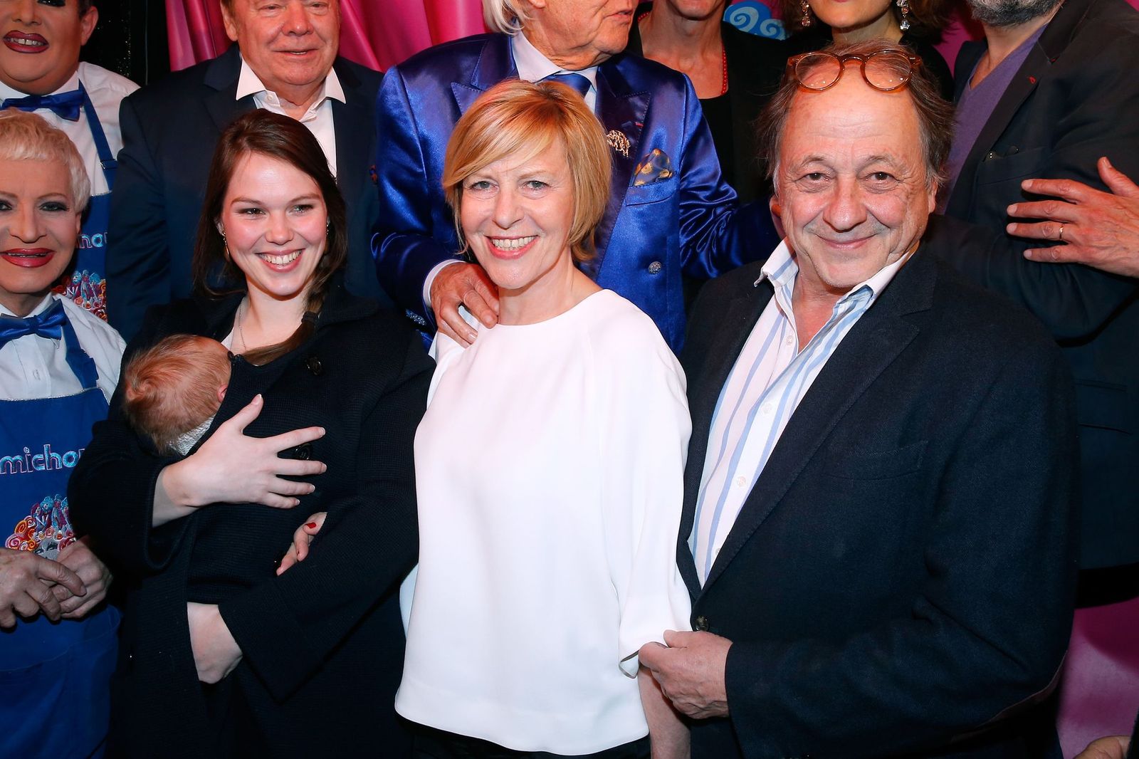 L'humoriste Chantal Ladesou et son mari Michel Ansault | Photo : Getty Images.