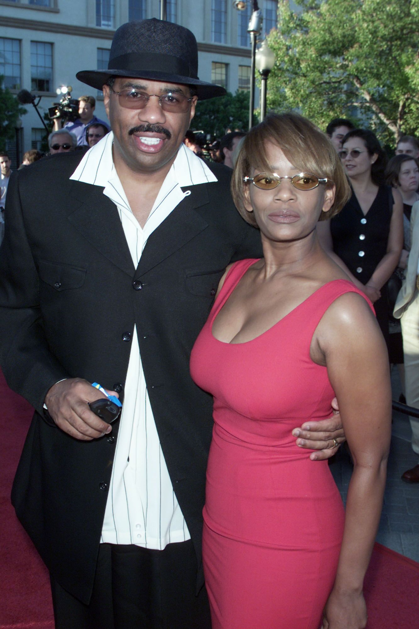 Steve Harvey and Mary Lee Harvey at the premiere of "The Score" at the Paramount Theater in Los Angeles. | Source: Getty Images