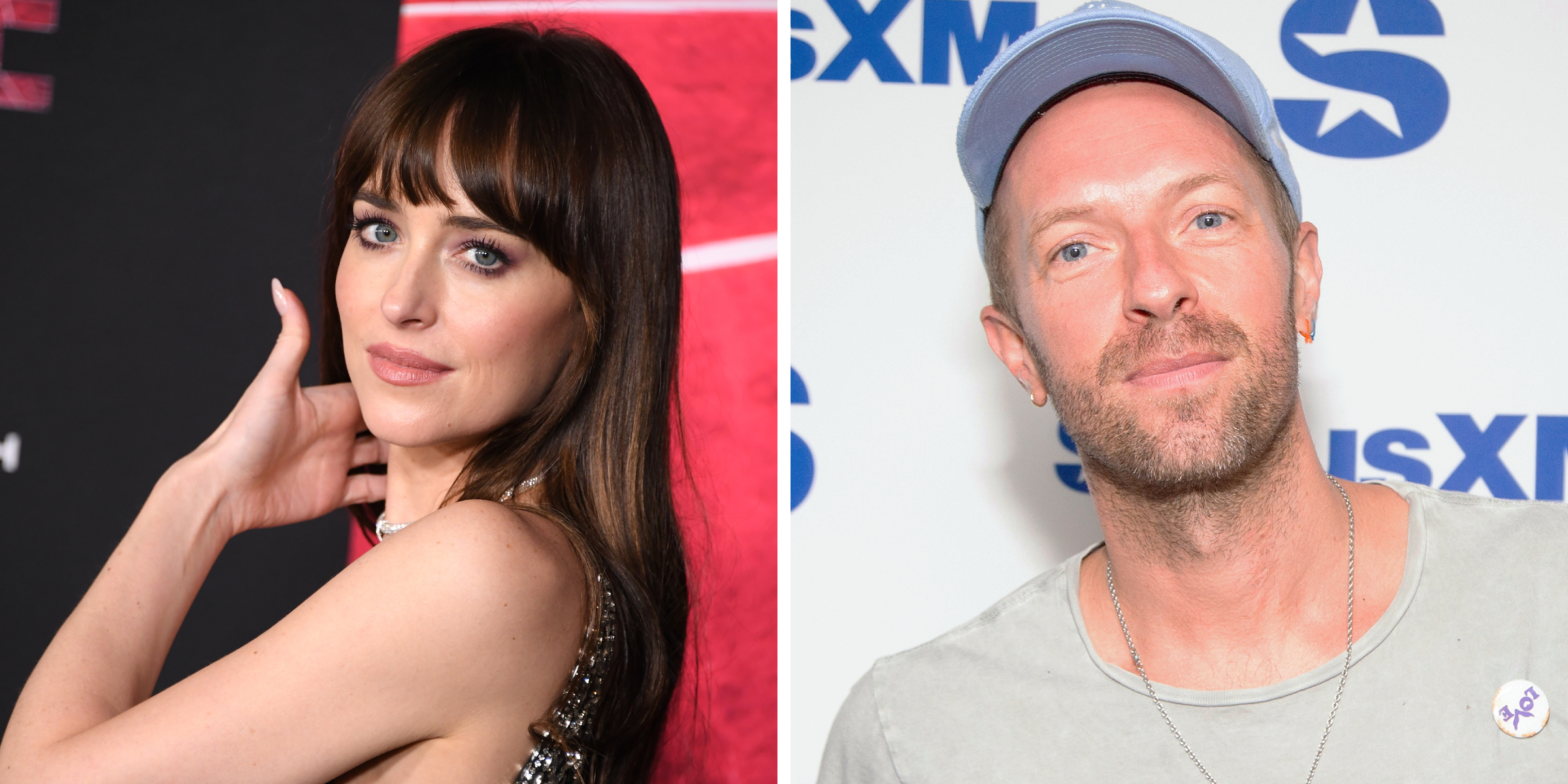 Dakota Johnson | Chris Martin | Source: Getty Images