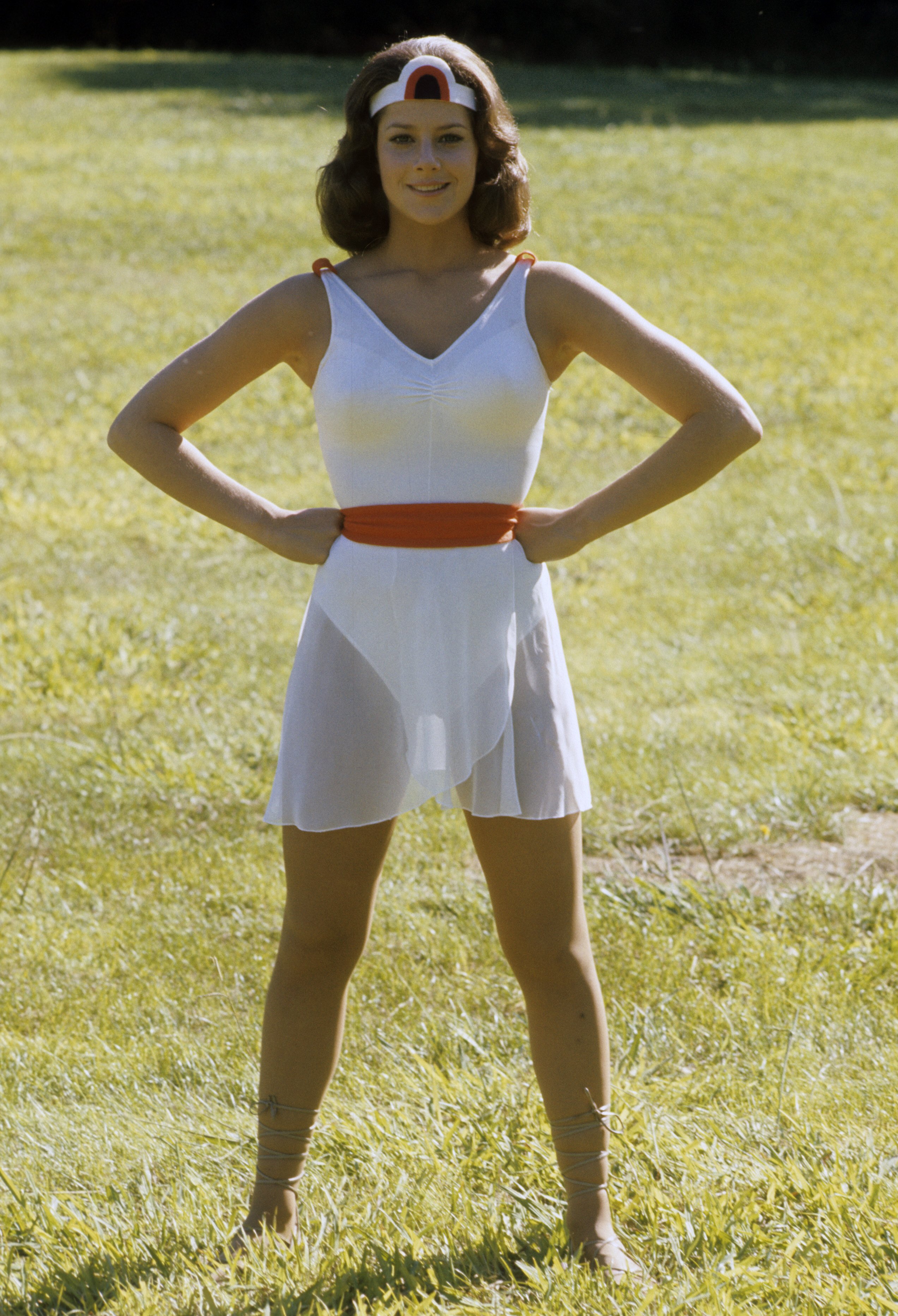 The actress on the set of "Wonder Woman" in  November 6, 1976 | Source: Getty Images