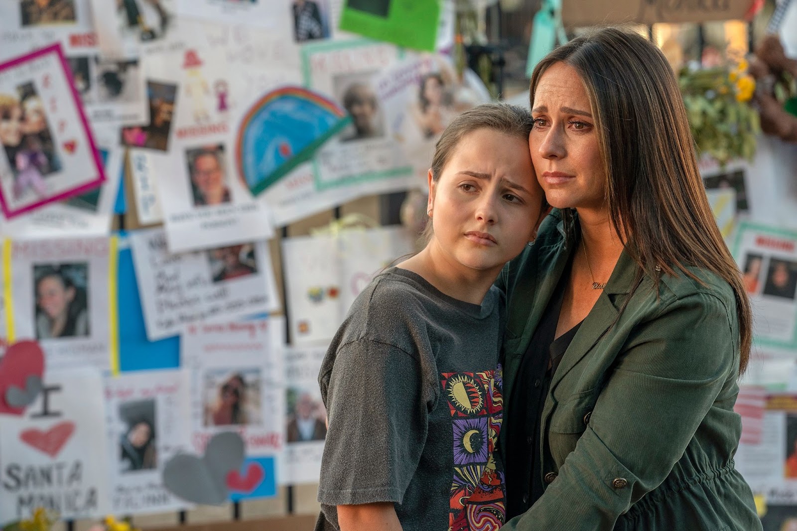 Ava Acres and the '90s idol filming "9-1-1" on November 30, 2019. | Source: Getty Images