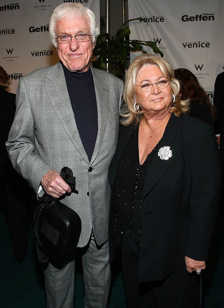 Actor Dick Van Dyke and Michelle Triola arrive at the Geffen Playhouse's annual Backstage at the Geffen Gala on March 17, 2008 in Los Angeles, California | Source: Getty Images