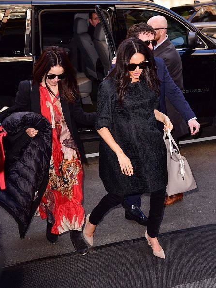 Abigail Spencer and Meghan, Duchess of Sussex seen arriving to The Mark Hotel on February 19, 2019 in New York City | Photo: Getty Images