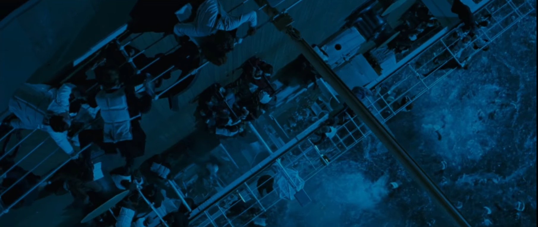 Escena del hundimiento en 'Titanic'. | Foto: YouTube/Movieclips Classic Trailers