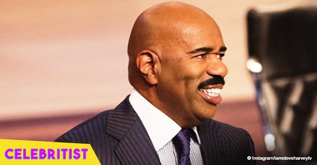 Steve Harvey shares picture of his wife in plunging black dress on their 11th anniversary