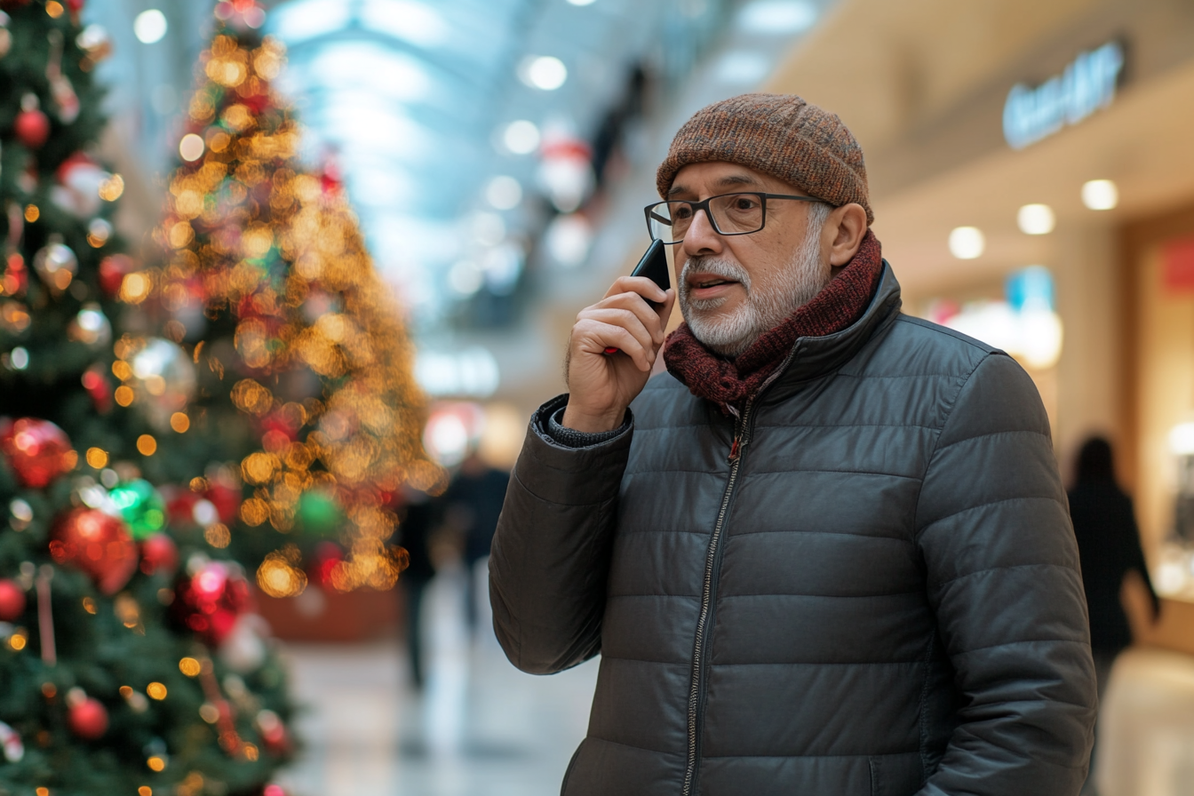 A man speaking on his cell phone | Source: Midjourney