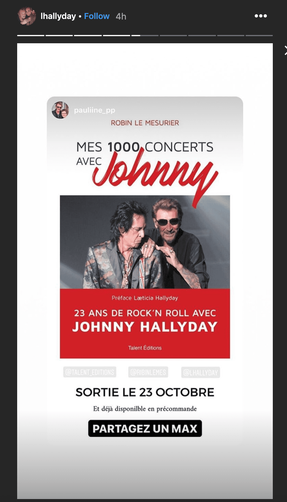 Johnny Hallyday et son guitariste. | Photo : lhallyday/Instagram Johnny Hallyday et son guitariste. | Photo : lhallyday/Instagram