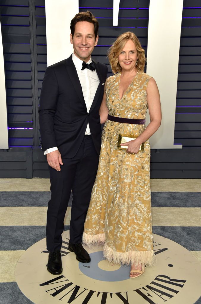 Paul Rudd and Julie Yaeger attend the 2019 Vanity Fair Oscar Party. | Source: Getty Images