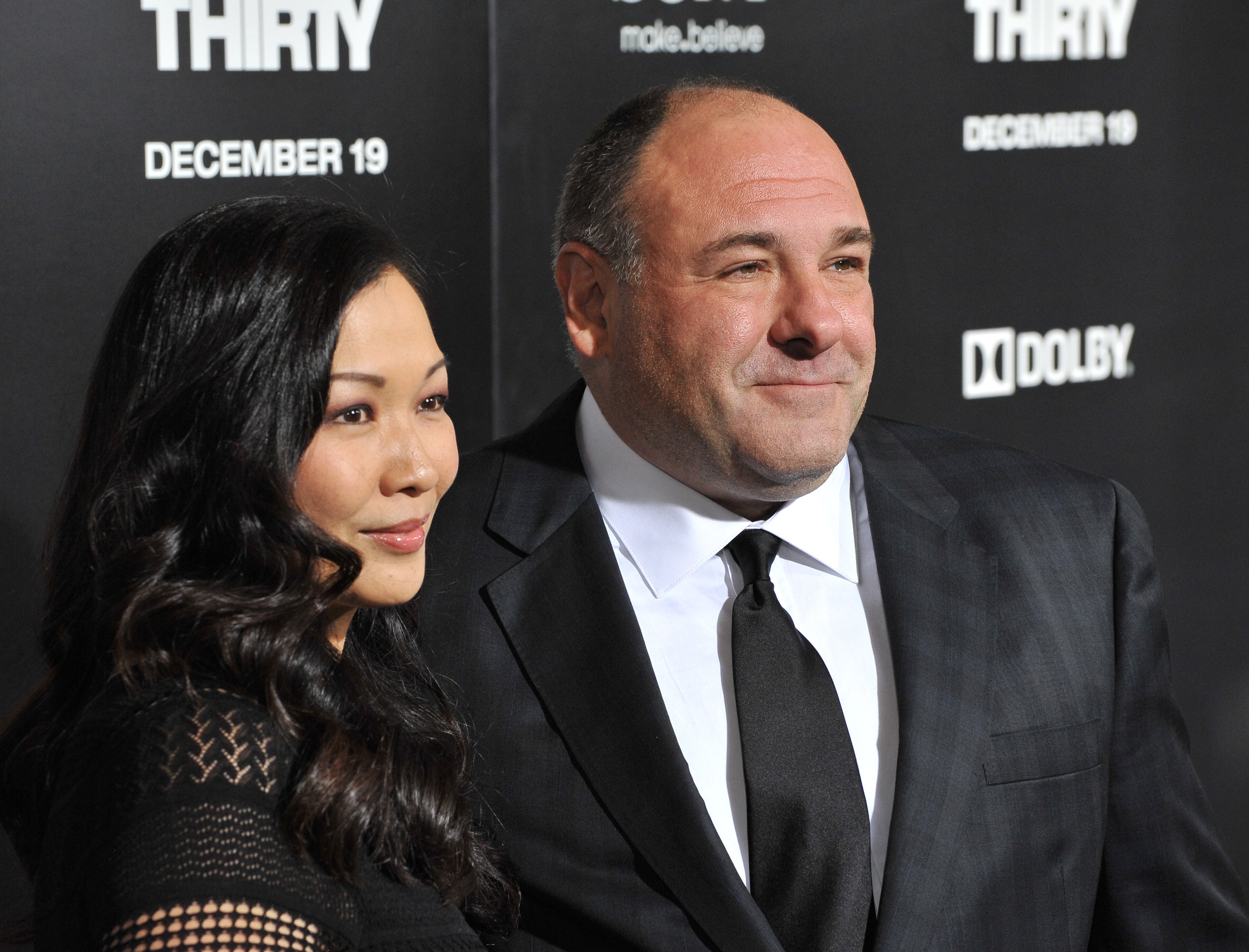 James Gandolfini and his wife, Deborah Lin, at the premiere of his movie "Zero Dark Thirty" at the Dolby Theatre, Hollywood. December 10, 2012. | Source: Paul Smith/Shutterstock