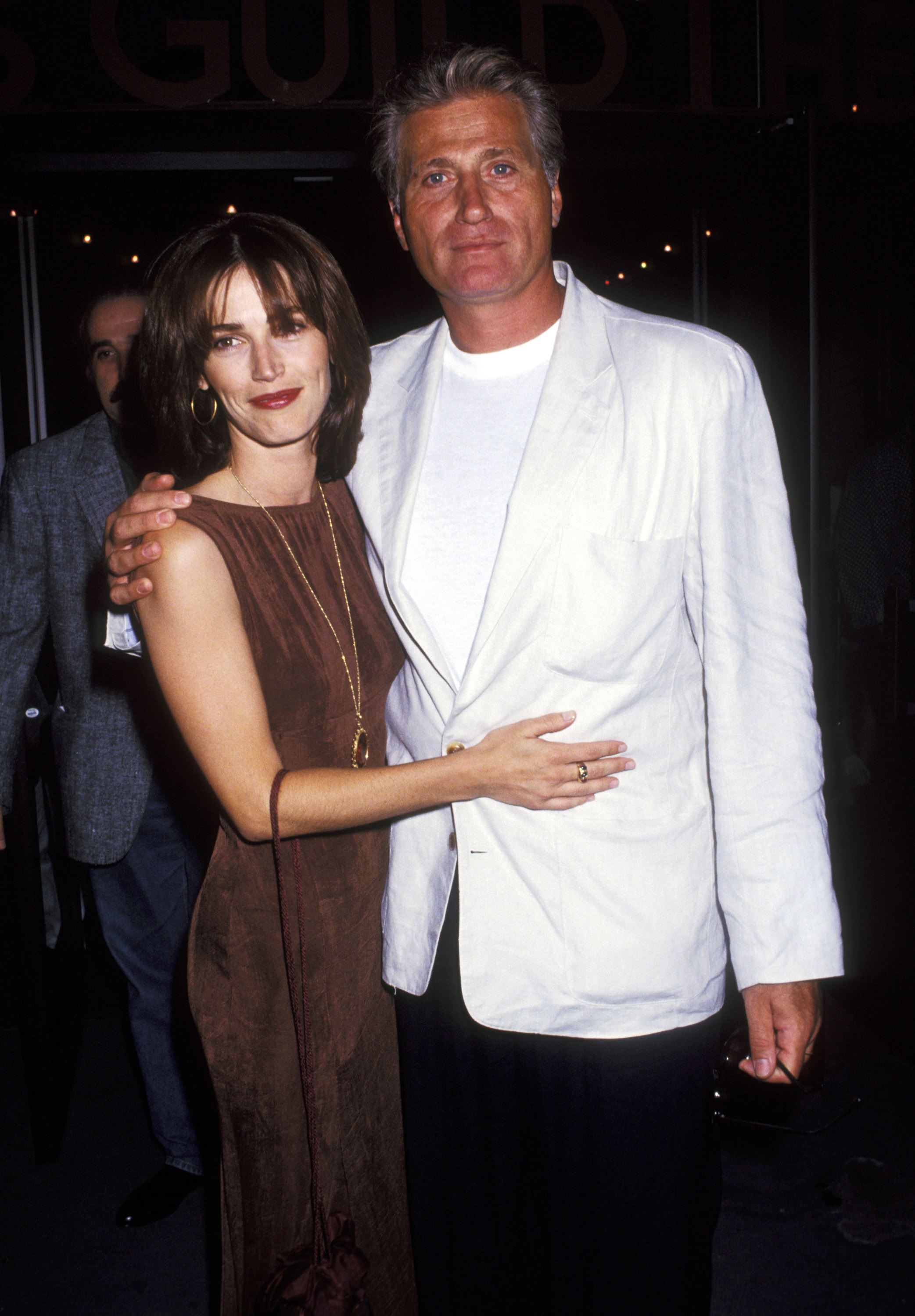 Kim Delaney and Joe Cortese during the premiere of "Born to Run" in Beverly Hills, California, on July 22, 1993 | Source: Getty Images